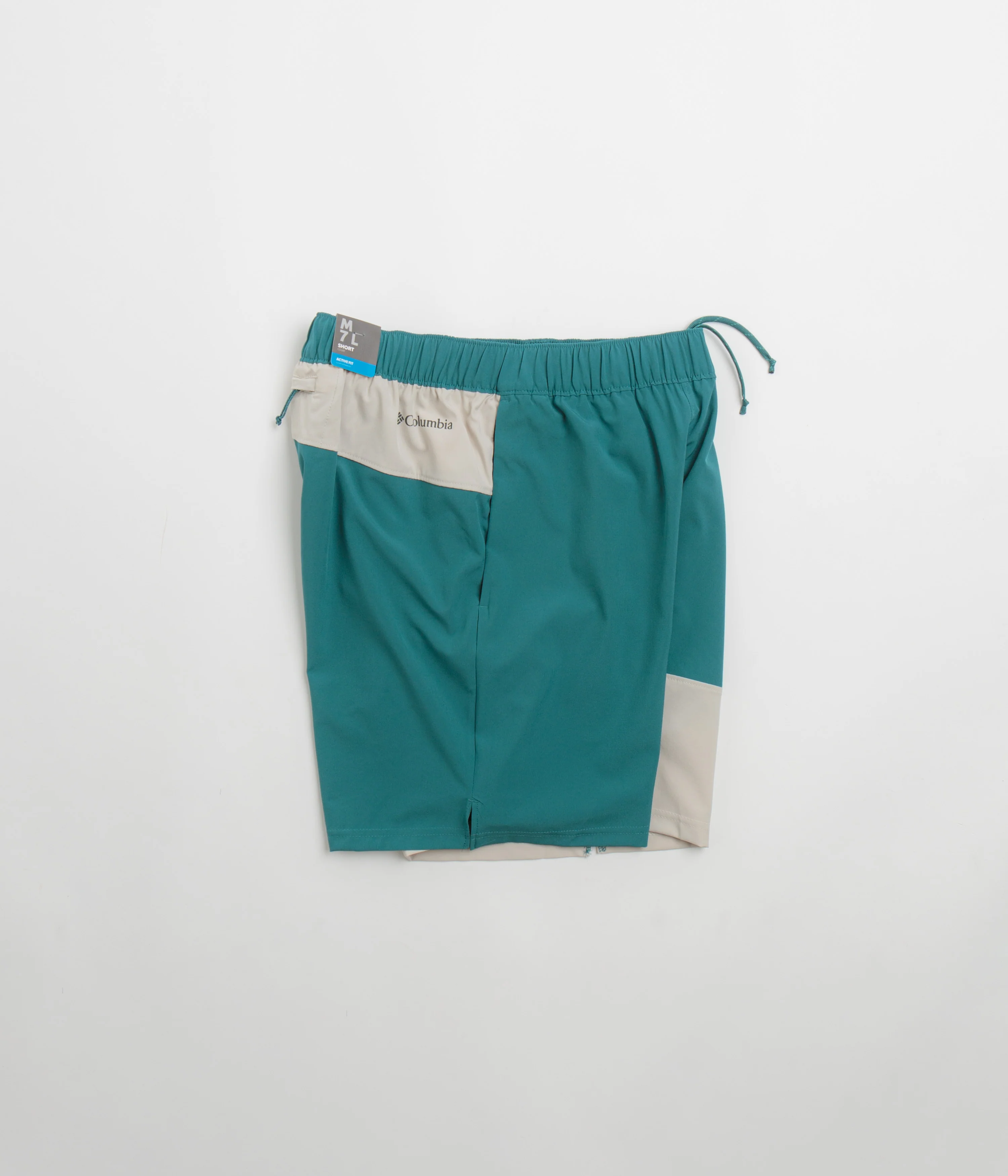 Columbia Hike Color Block Shorts - River Blue / Dark Stone - Image 2