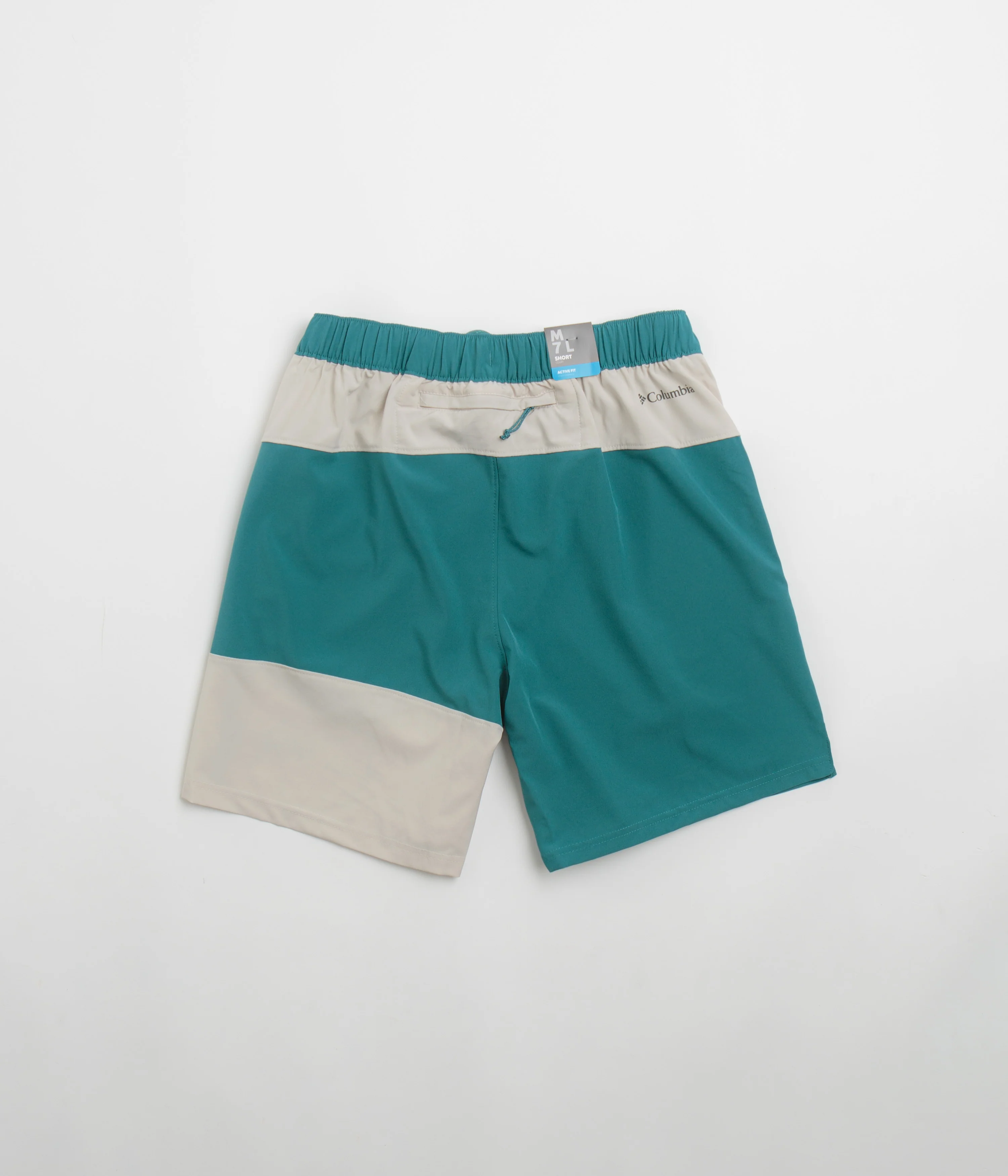 Columbia Hike Color Block Shorts - River Blue / Dark Stone - Image 3