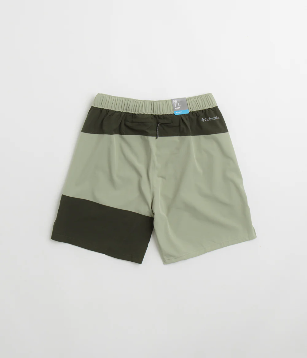 Columbia Hike Color Block Shorts - Safari / Greenscape - Image 3