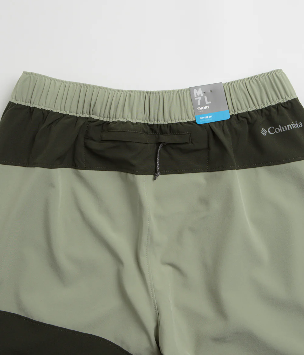 Columbia Hike Color Block Shorts - Safari / Greenscape - Image 5