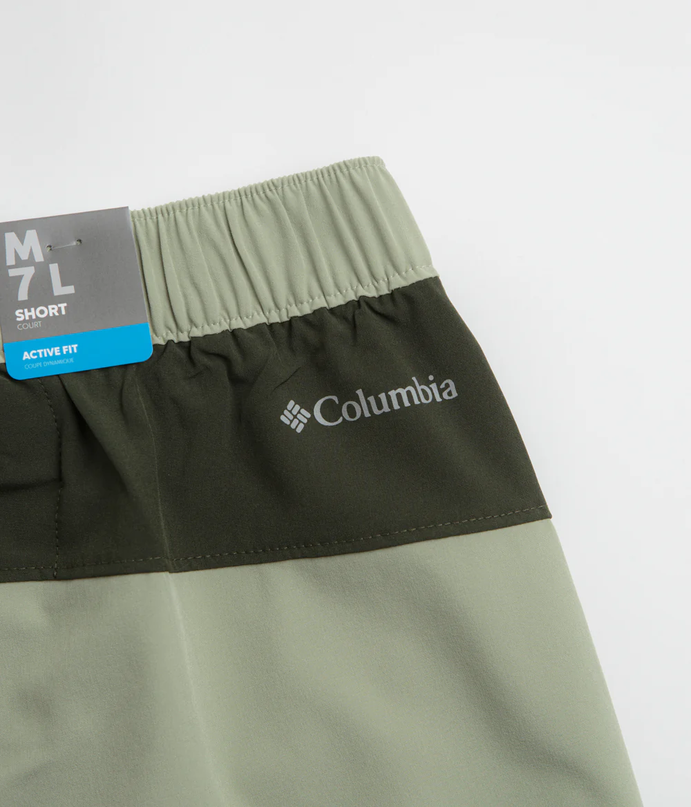 Columbia Hike Color Block Shorts - Safari / Greenscape - Image 7