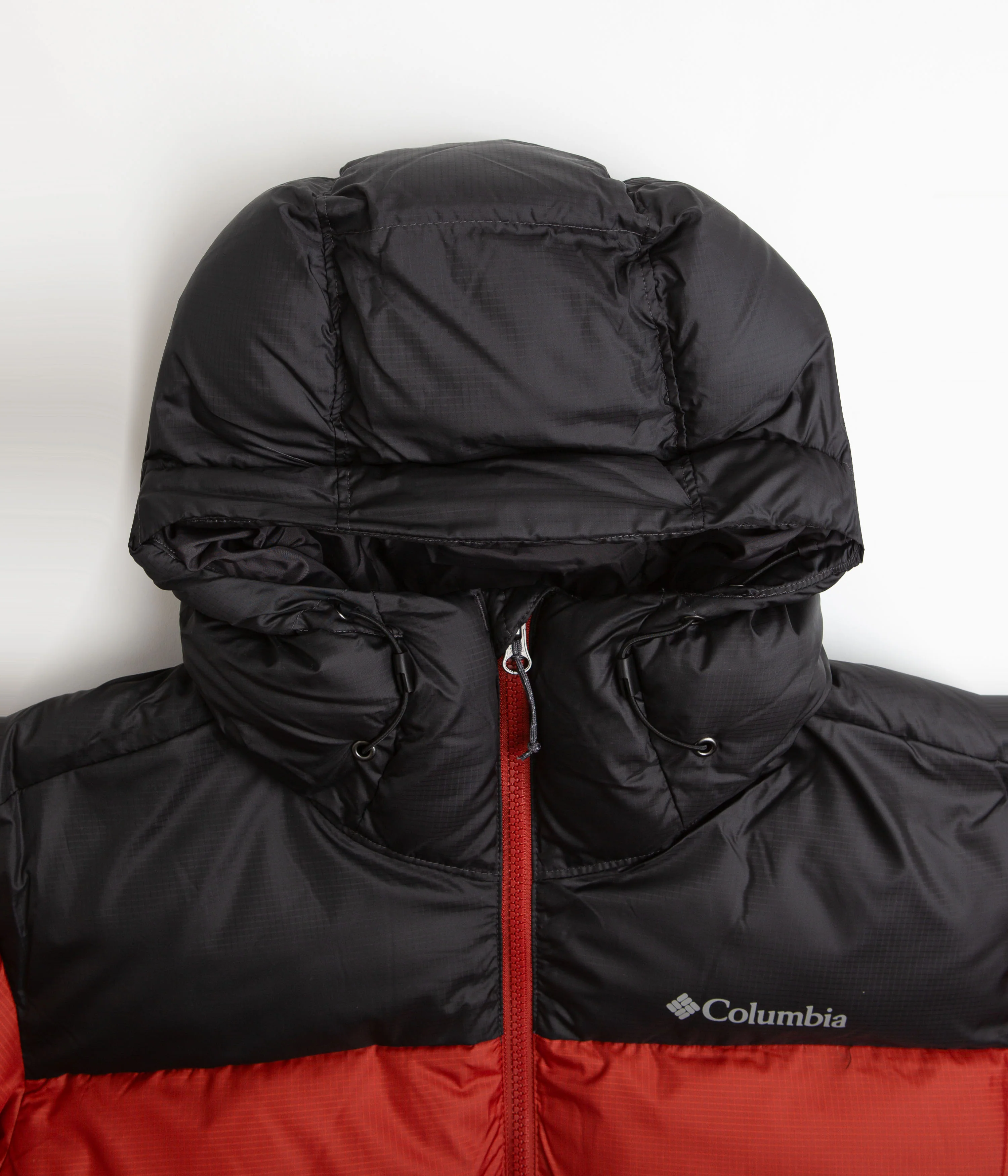 Columbia Puffect Hooded Jacket - Warp Red / Shark - Image 5