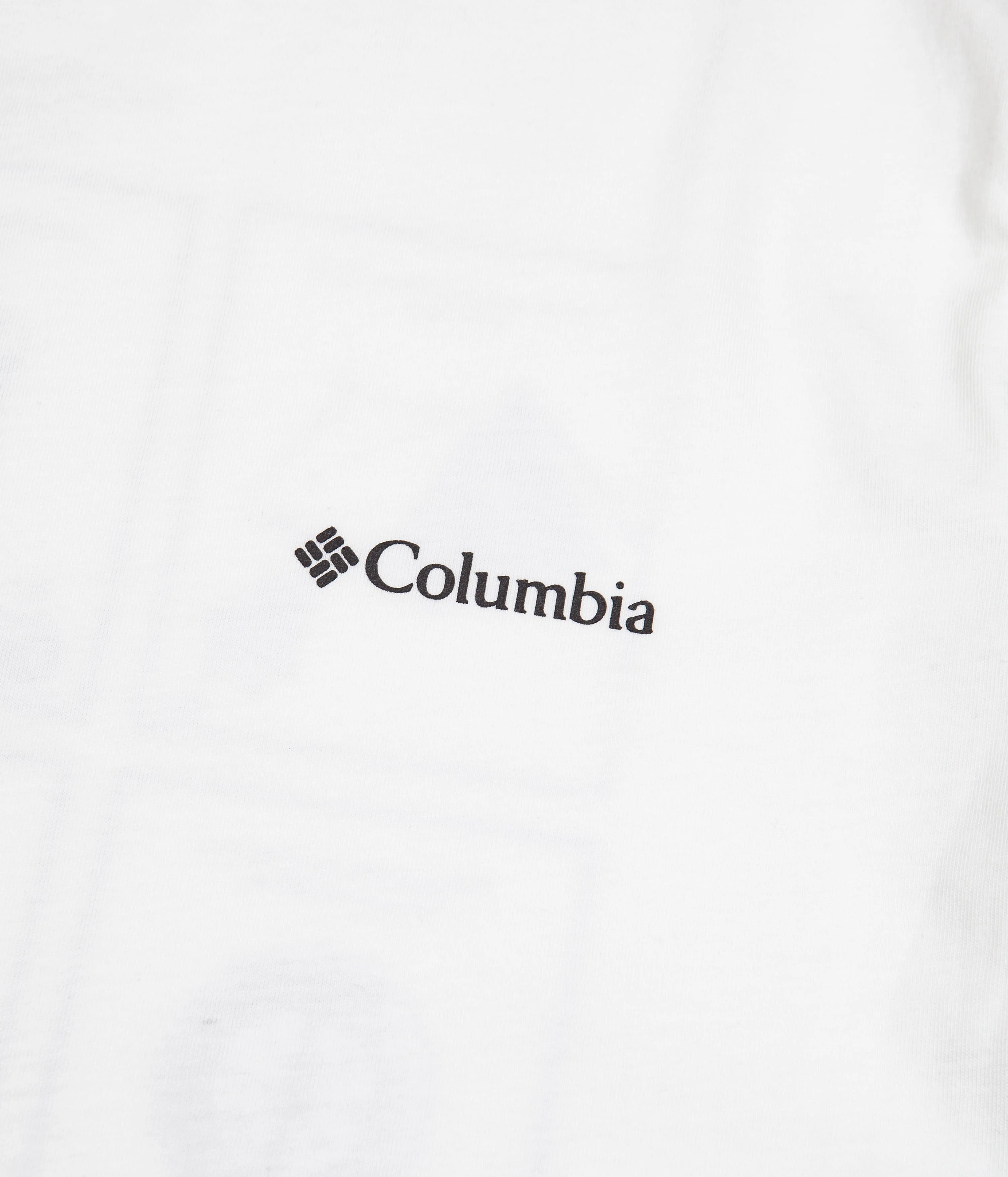 Columbia Rapid Ridge Back Graphic T-Shirt - White / Campsite Icons Graphic - Image 3