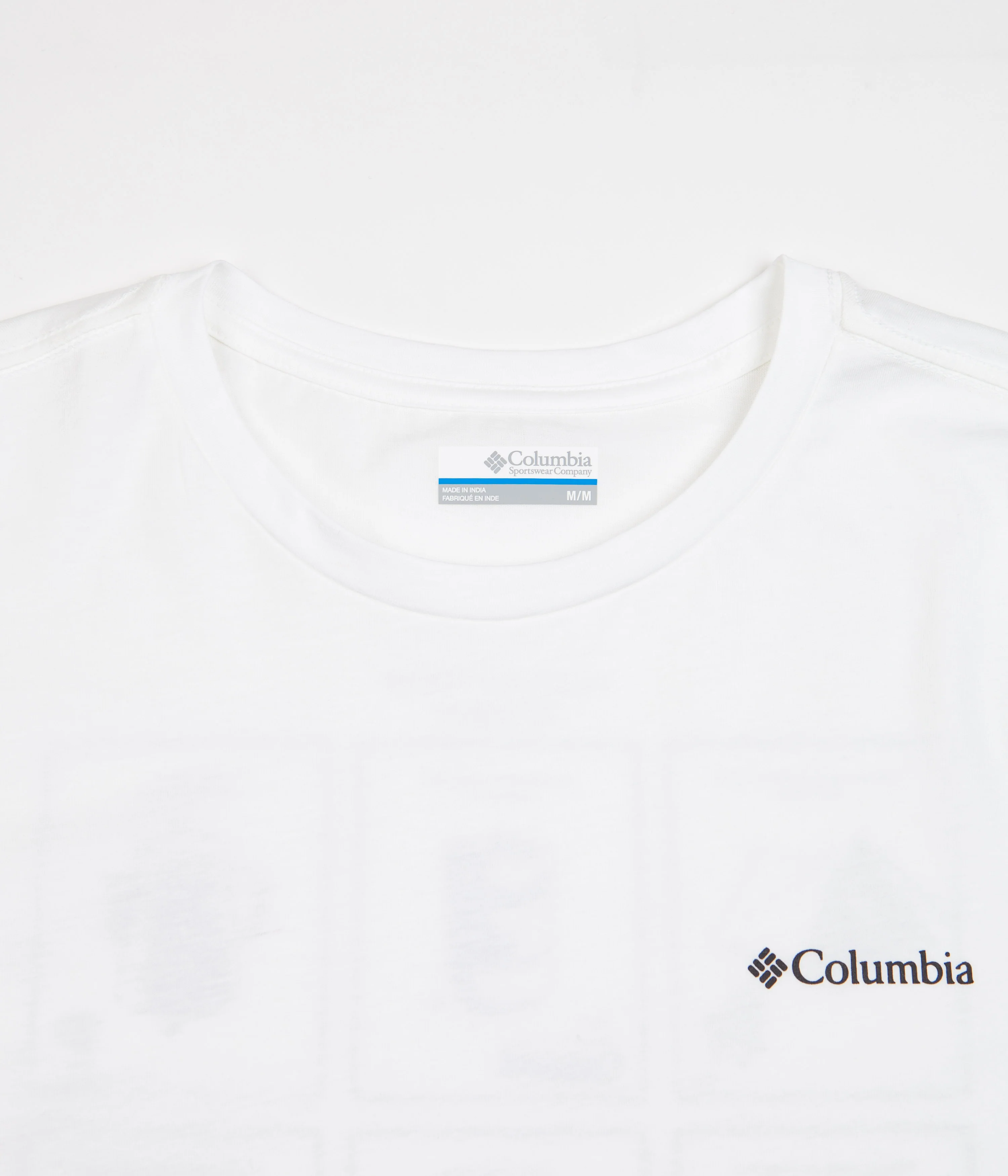 Columbia Rapid Ridge Back Graphic T-Shirt - White / Campsite Icons Graphic - Image 4