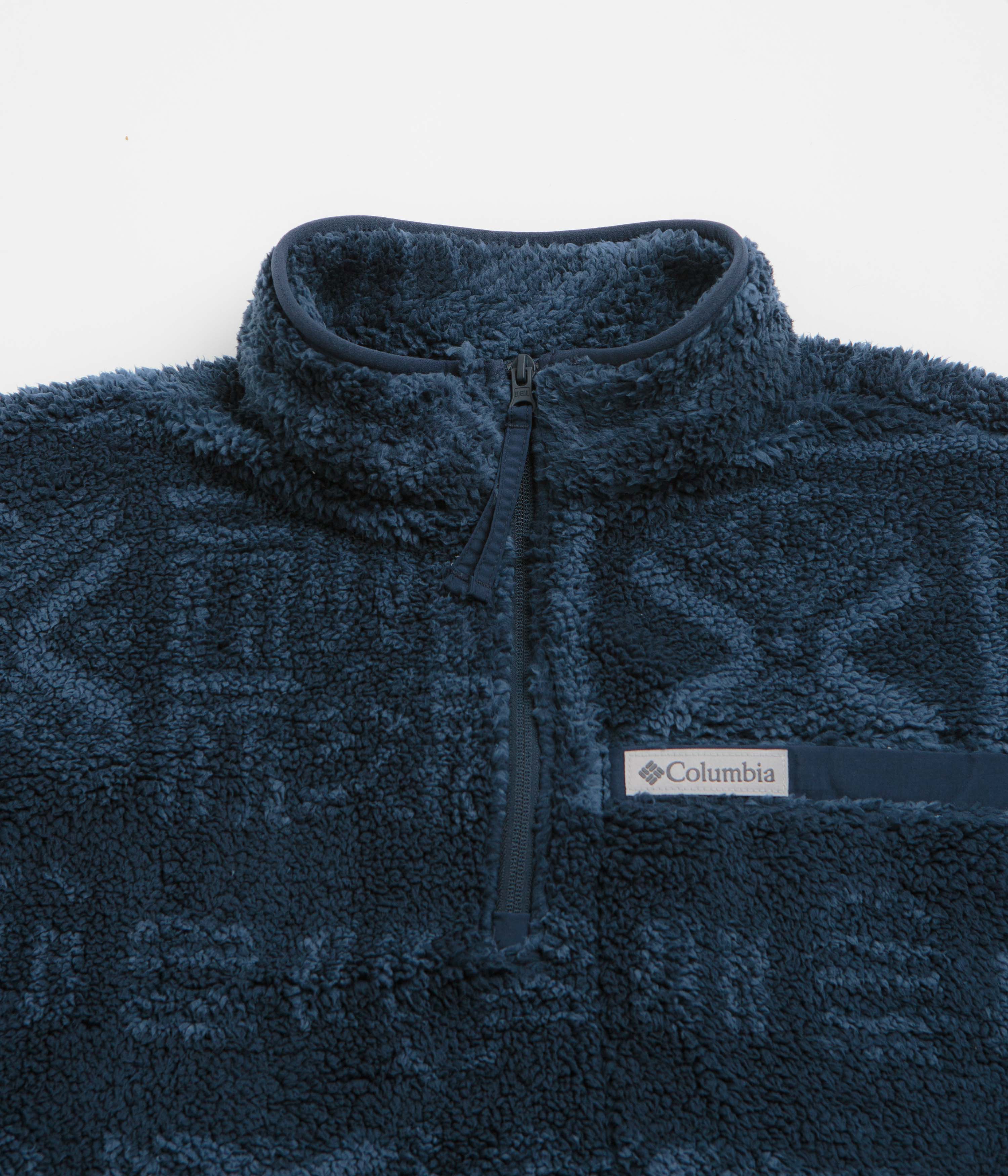 Columbia Rugged Ridge High Pile Half Zip Fleece - Collegiate Navy / Deschutes Days - Image 2
