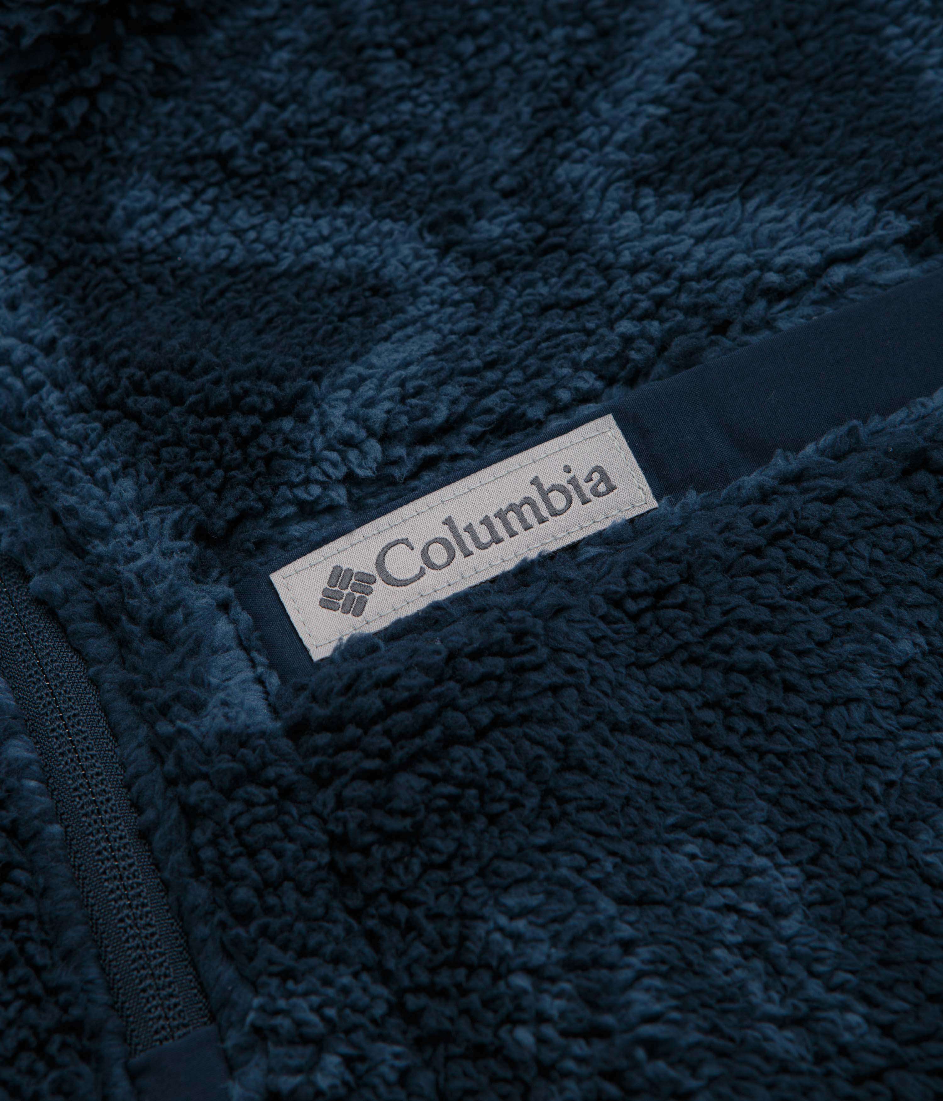 Columbia Rugged Ridge High Pile Half Zip Fleece - Collegiate Navy / Deschutes Days - Image 3