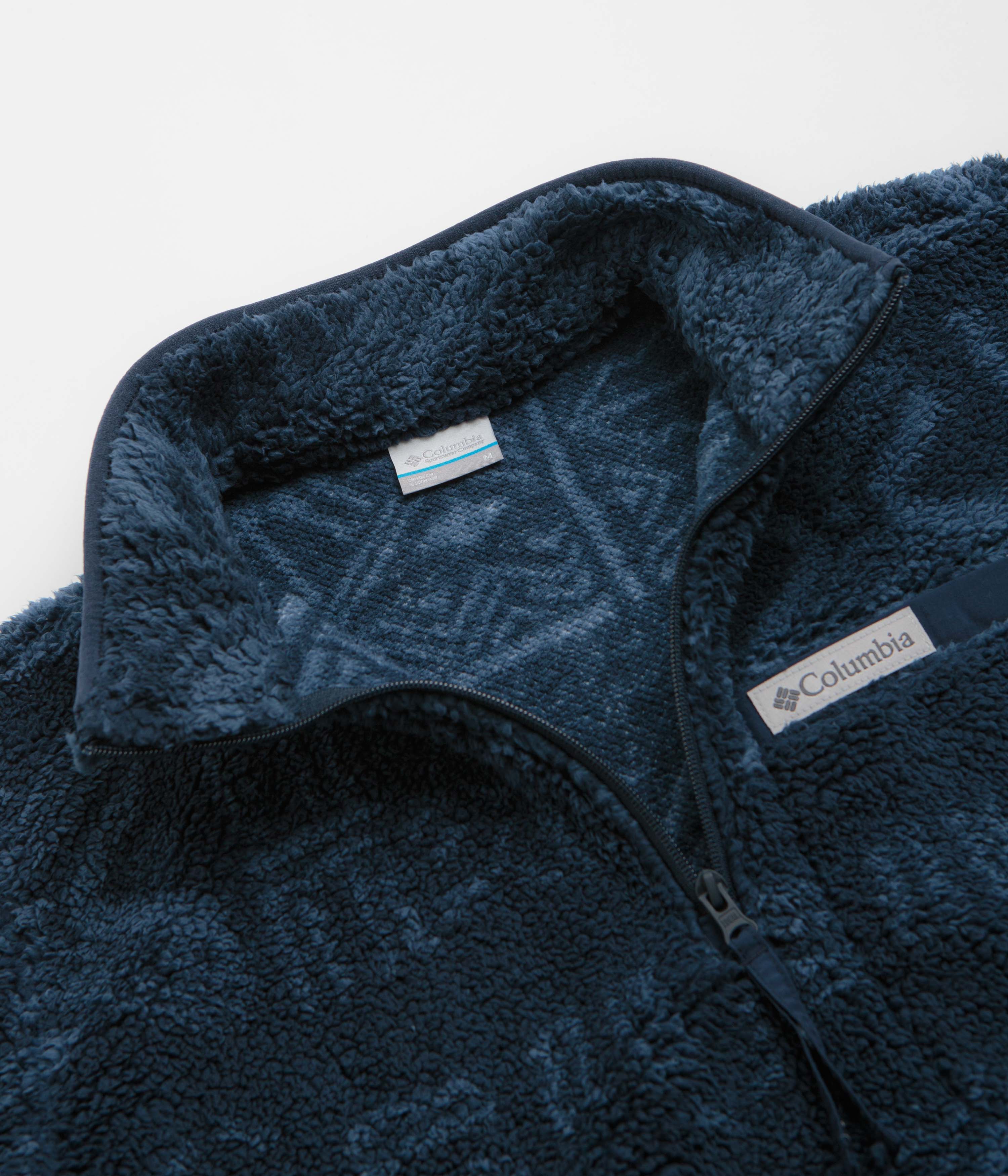 Columbia Rugged Ridge High Pile Half Zip Fleece - Collegiate Navy / Deschutes Days - Image 4