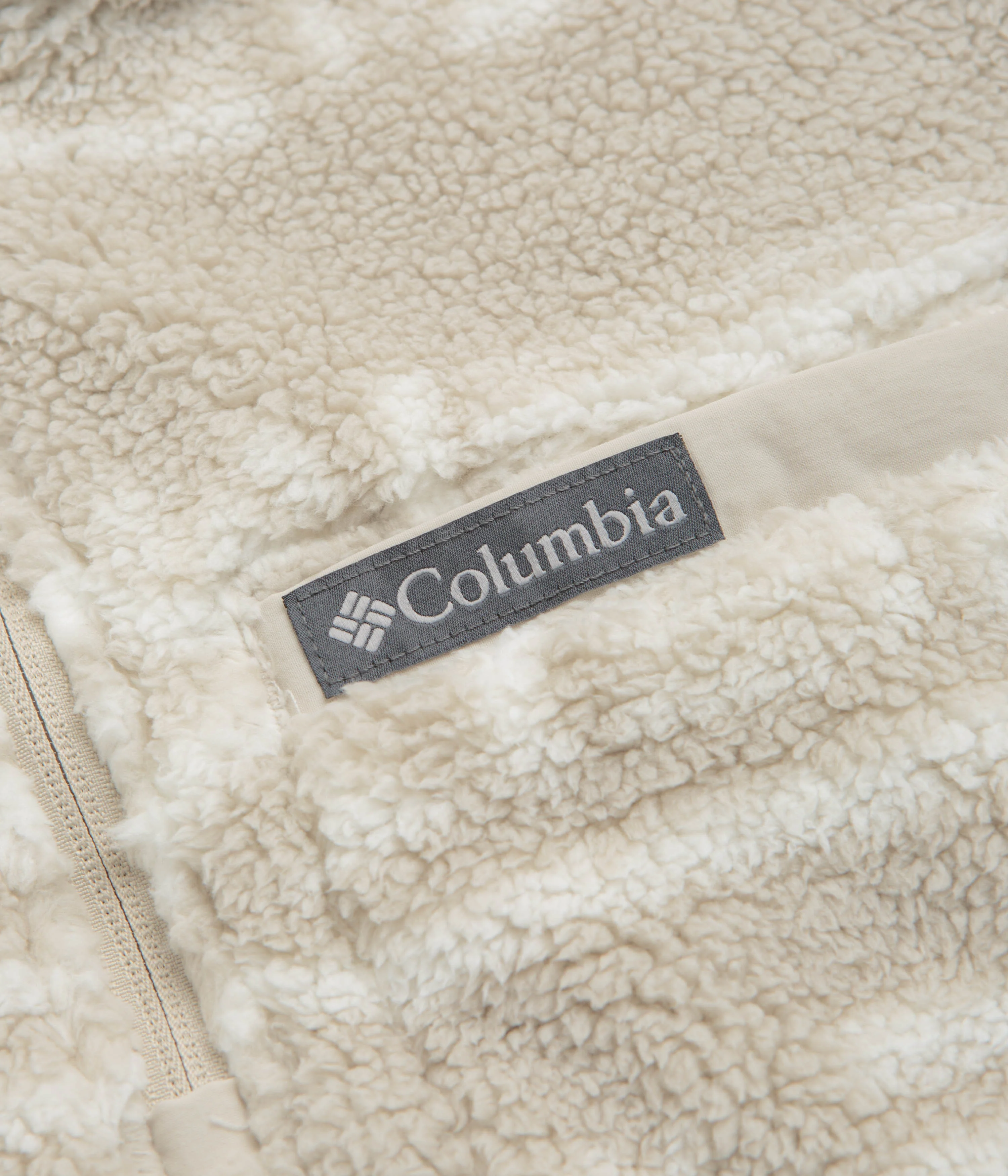 Columbia Rugged Ridge High Pile Half Zip Fleece - Dark Stone / Deschutes Days - Image 4