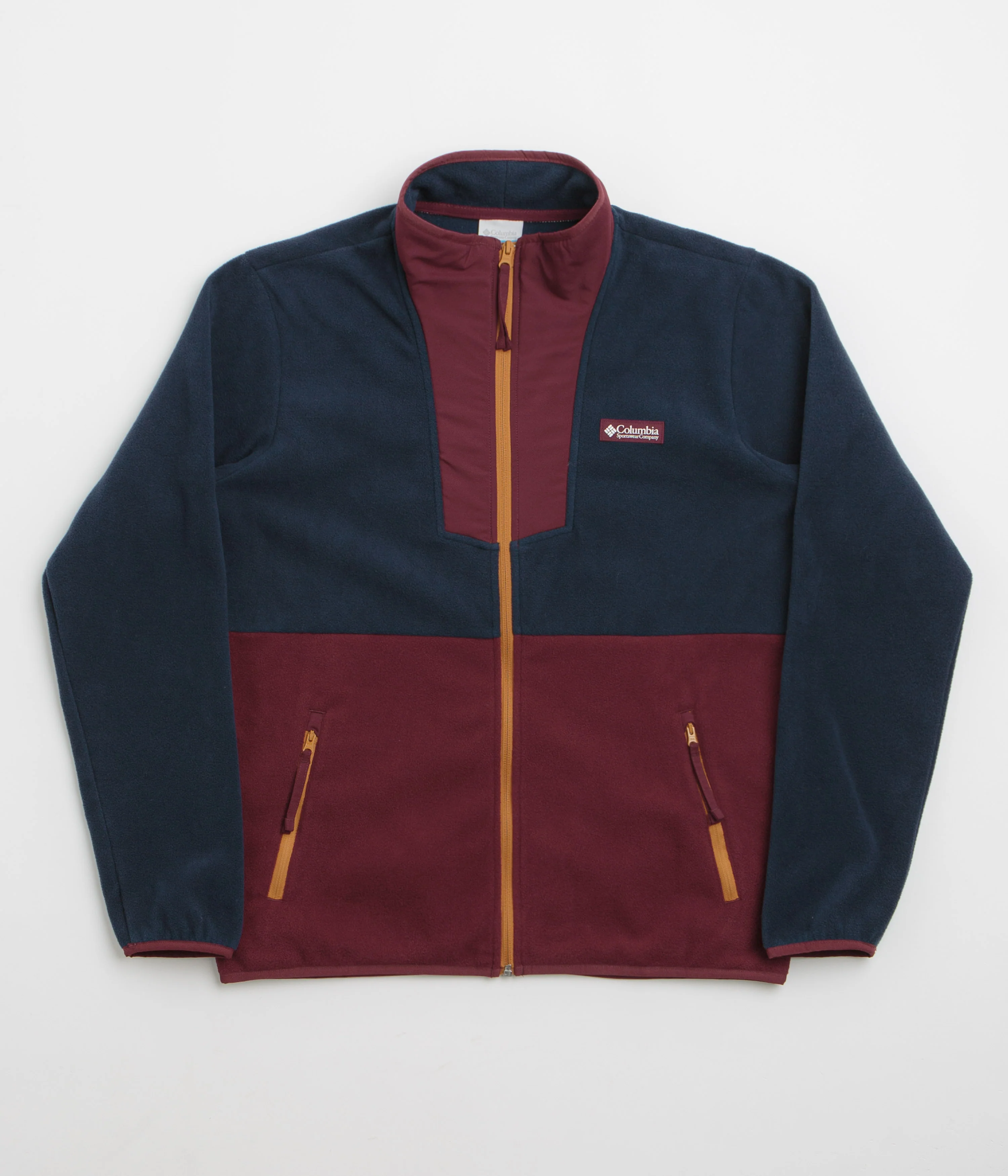 Columbia Sequoia Grove Full Zip Fleece - Rich Wine / Collegiate Navy