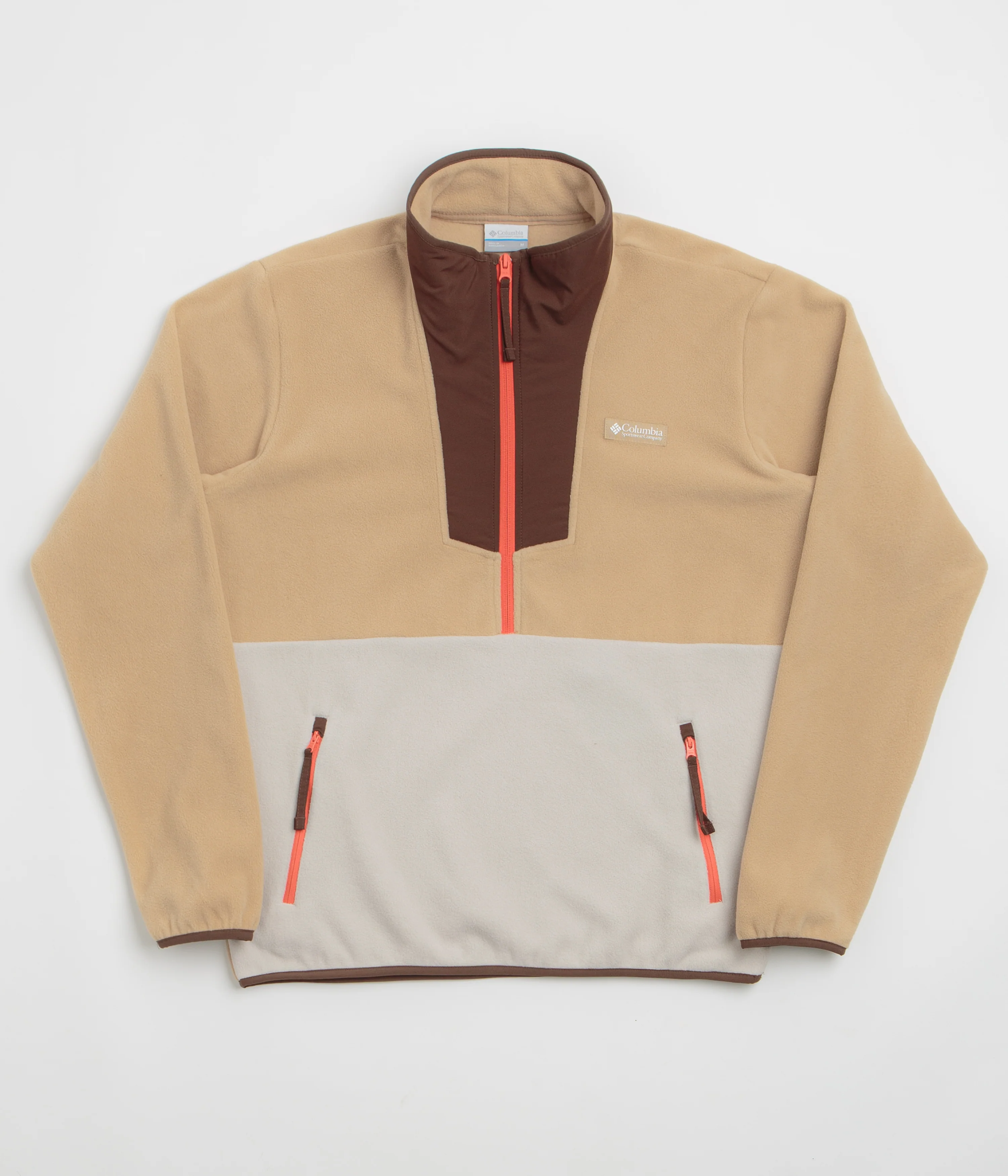 Columbia Sequoia Grove Half Zip Fleece - Canoe / Dark Stone / Tobacco