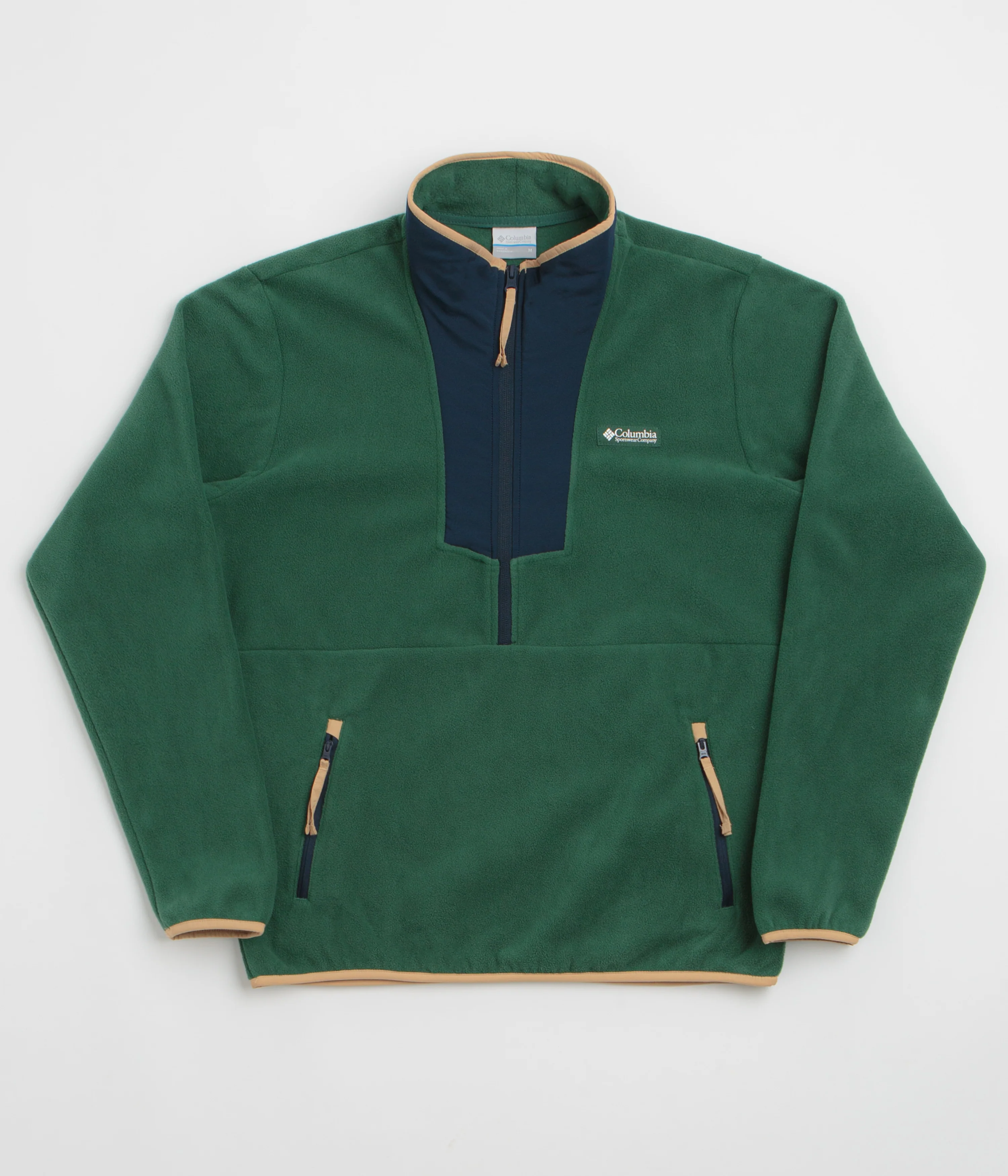 Columbia Sequoia Grove Half Zip Fleece - Rain Forest / Collegiate Navy
