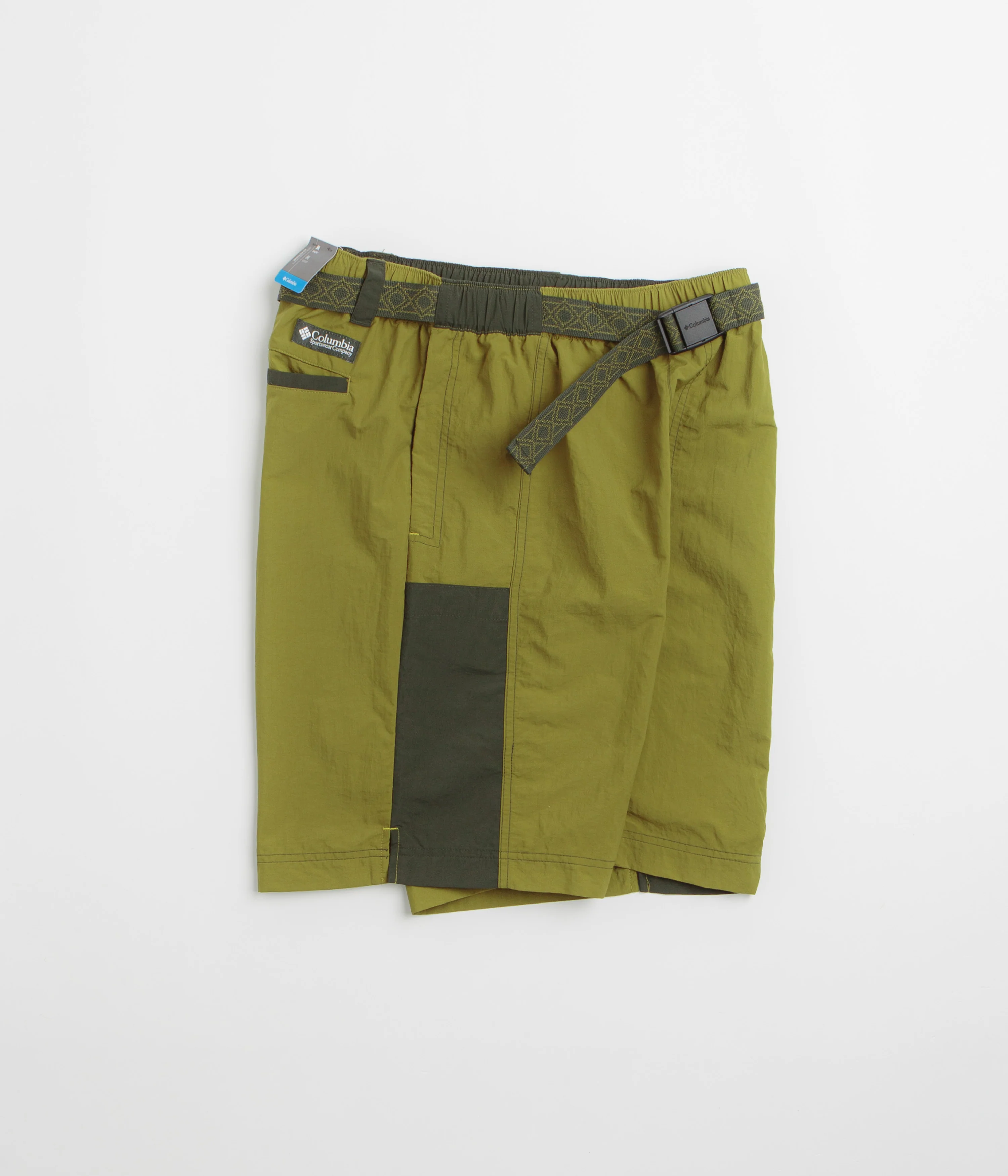 Columbia Sequoia Grove Woven 9" Shorts - Mossy Green / Greenscape - Image 2