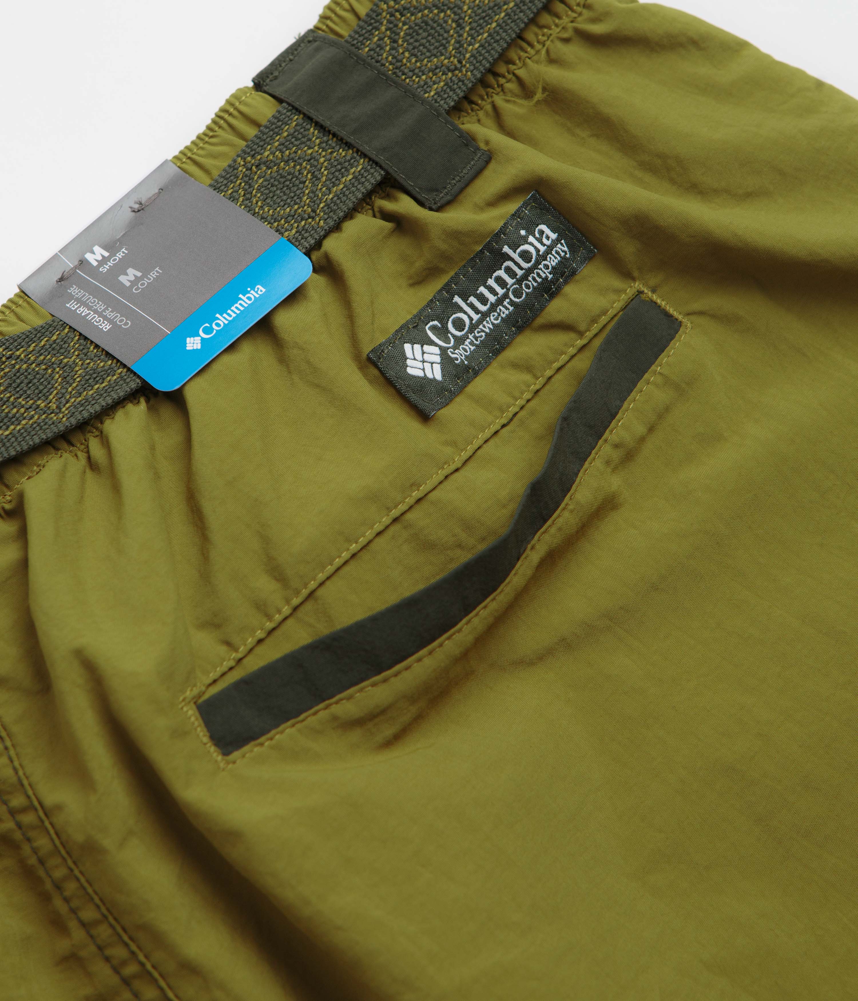 Columbia Sequoia Grove Woven 9" Shorts - Mossy Green / Greenscape - Image 8