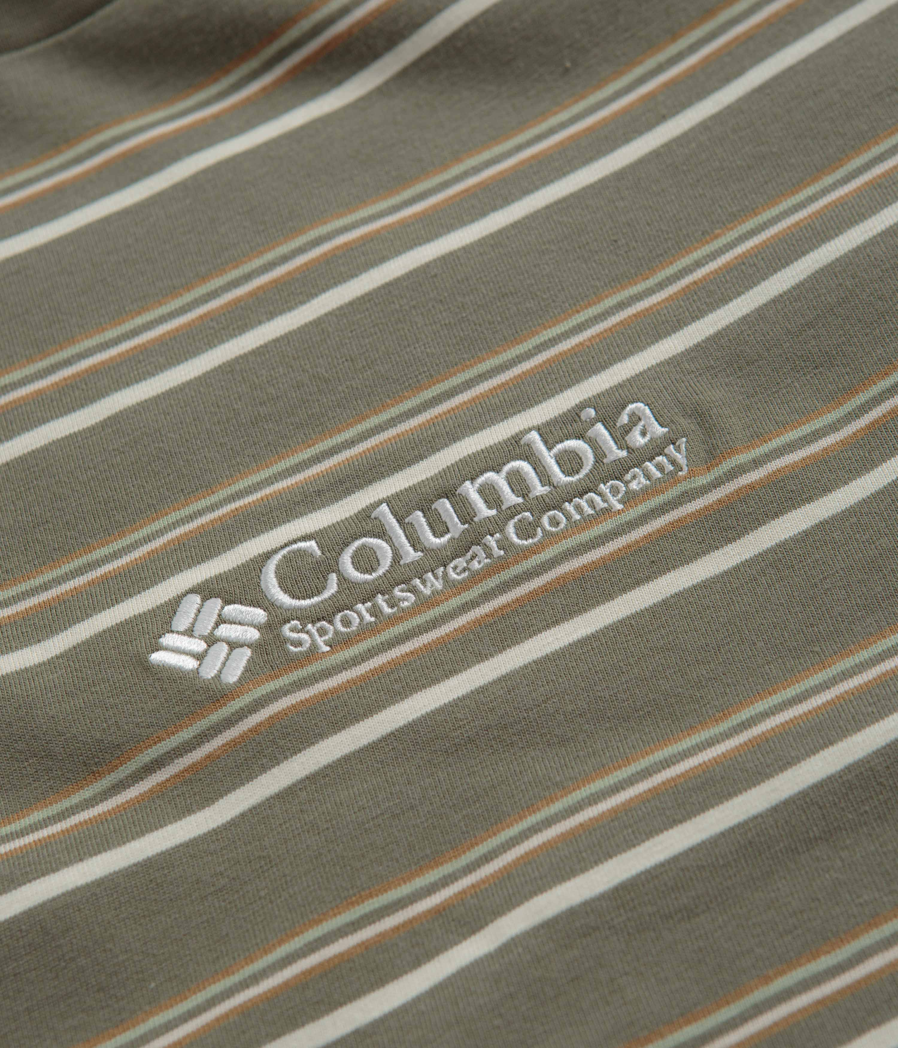 Columbia Somer Slope Striped T-Shirt - Stone Green - Image 3