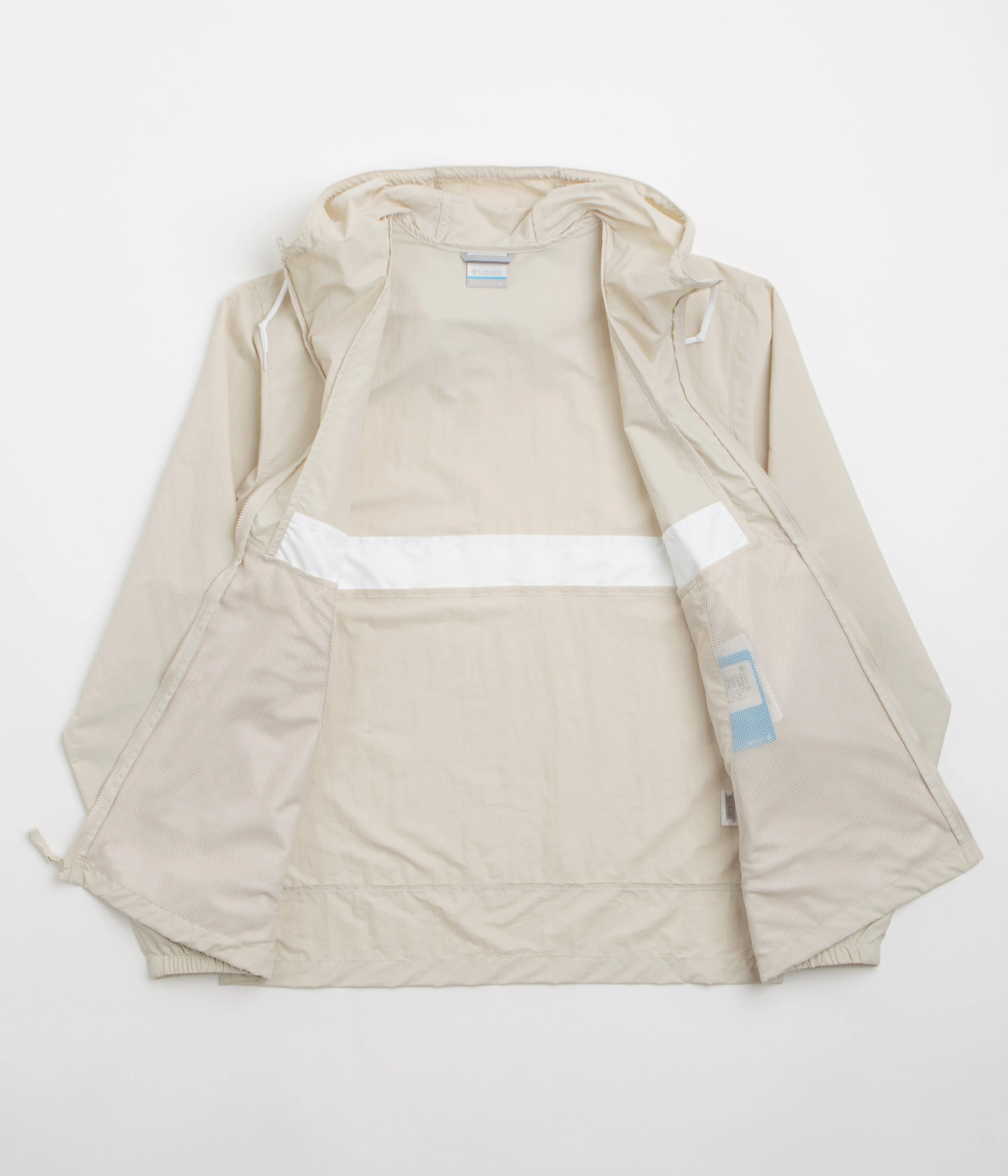 Columbia Spire Valley Hooded Windbreaker Jacket - Dark Stone / White - Image 2