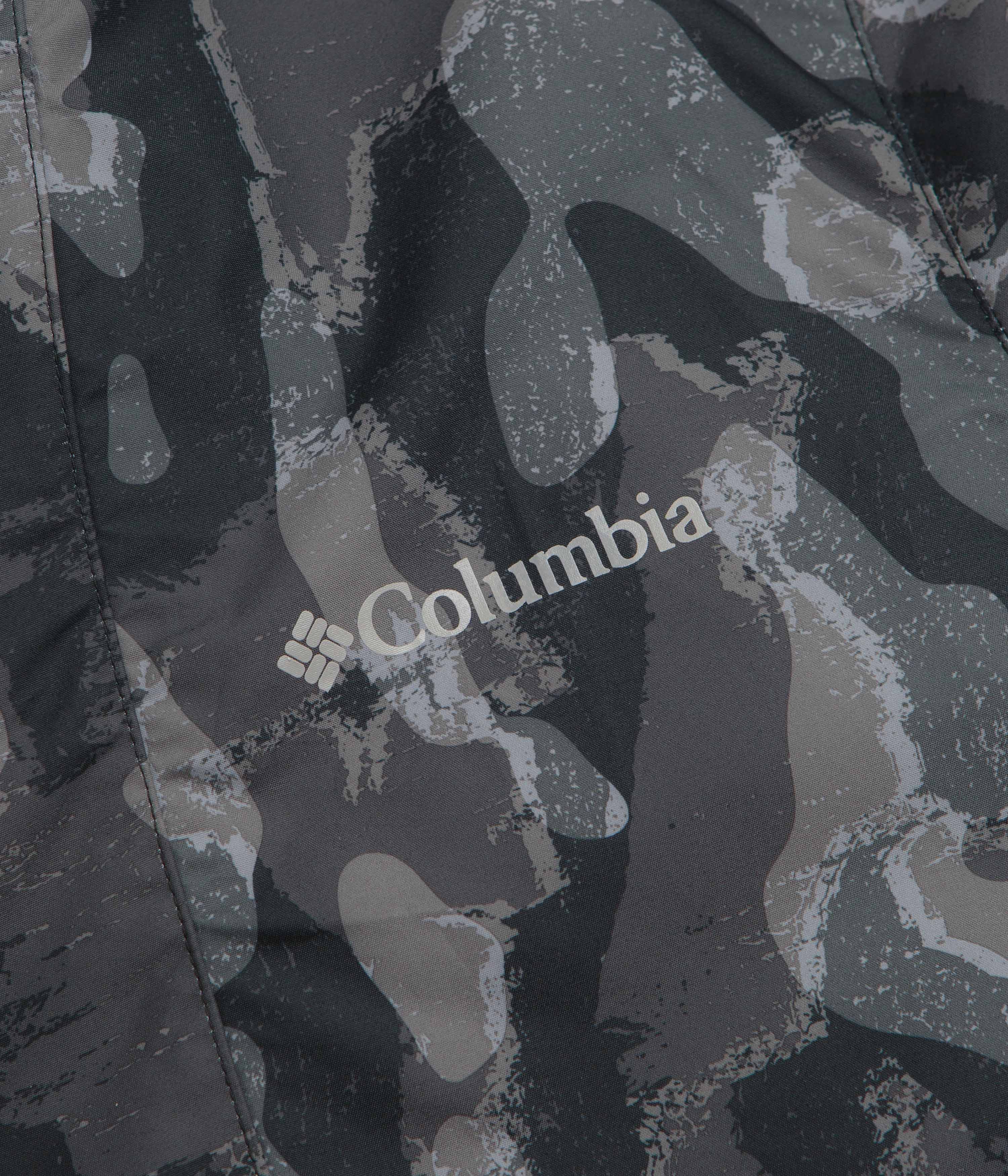 Columbia Challenger II Printed Windbreaker Jacket - Black Treebark / Black - Image 5
