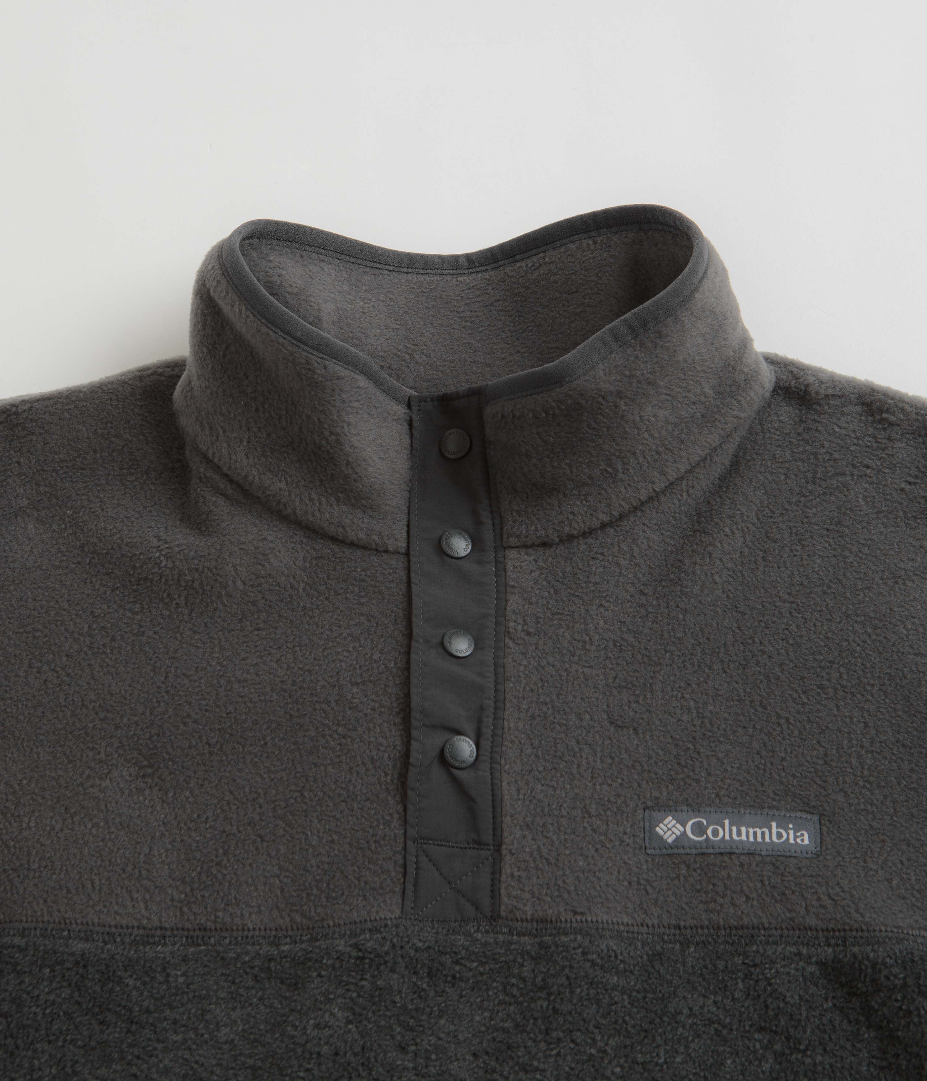 Columbia Steens Mountain Half Snap Fleece - Charcoal Heather / Shark - Image 2