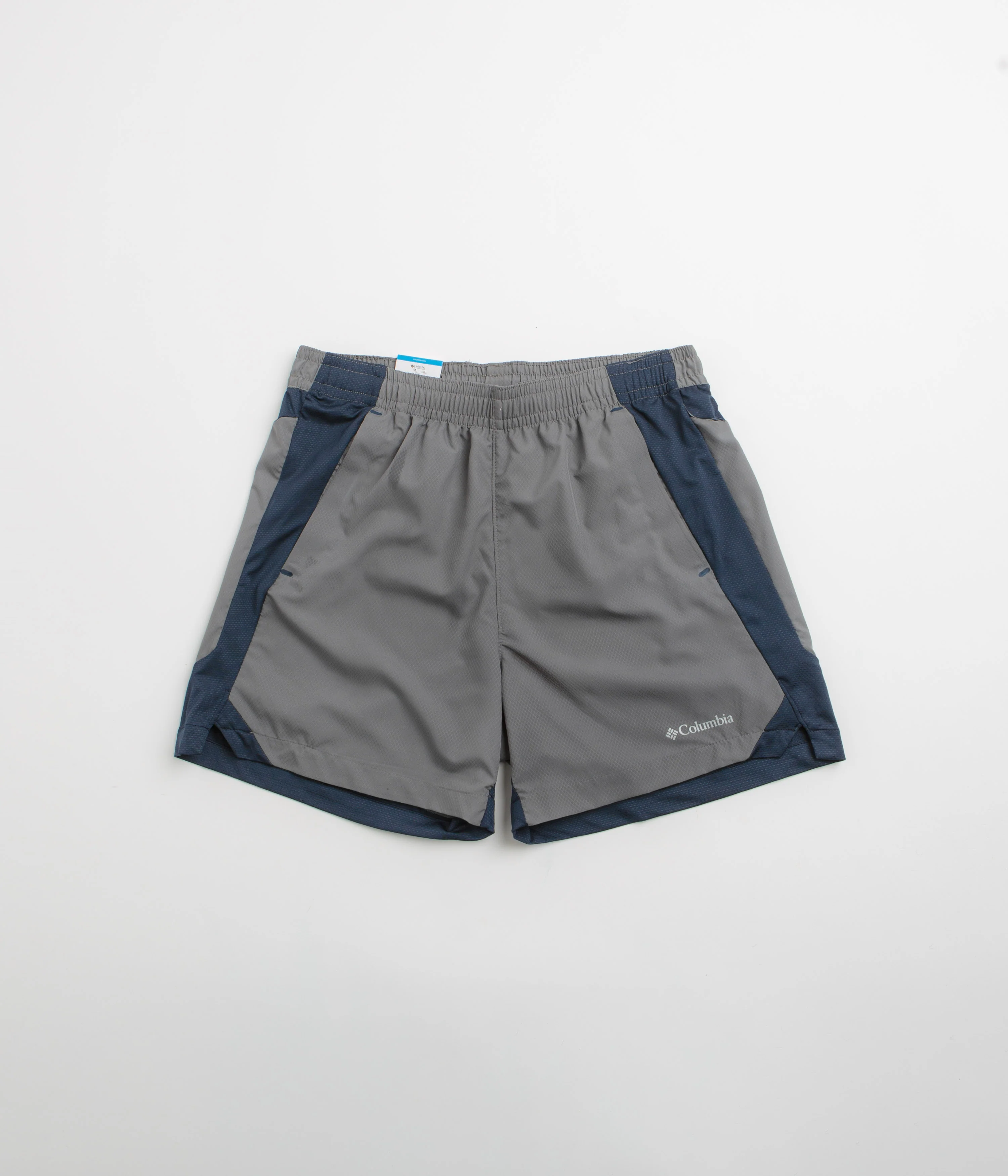 Columbia Three Pitch 5" Shorts - City Grey / Collegiate Navy