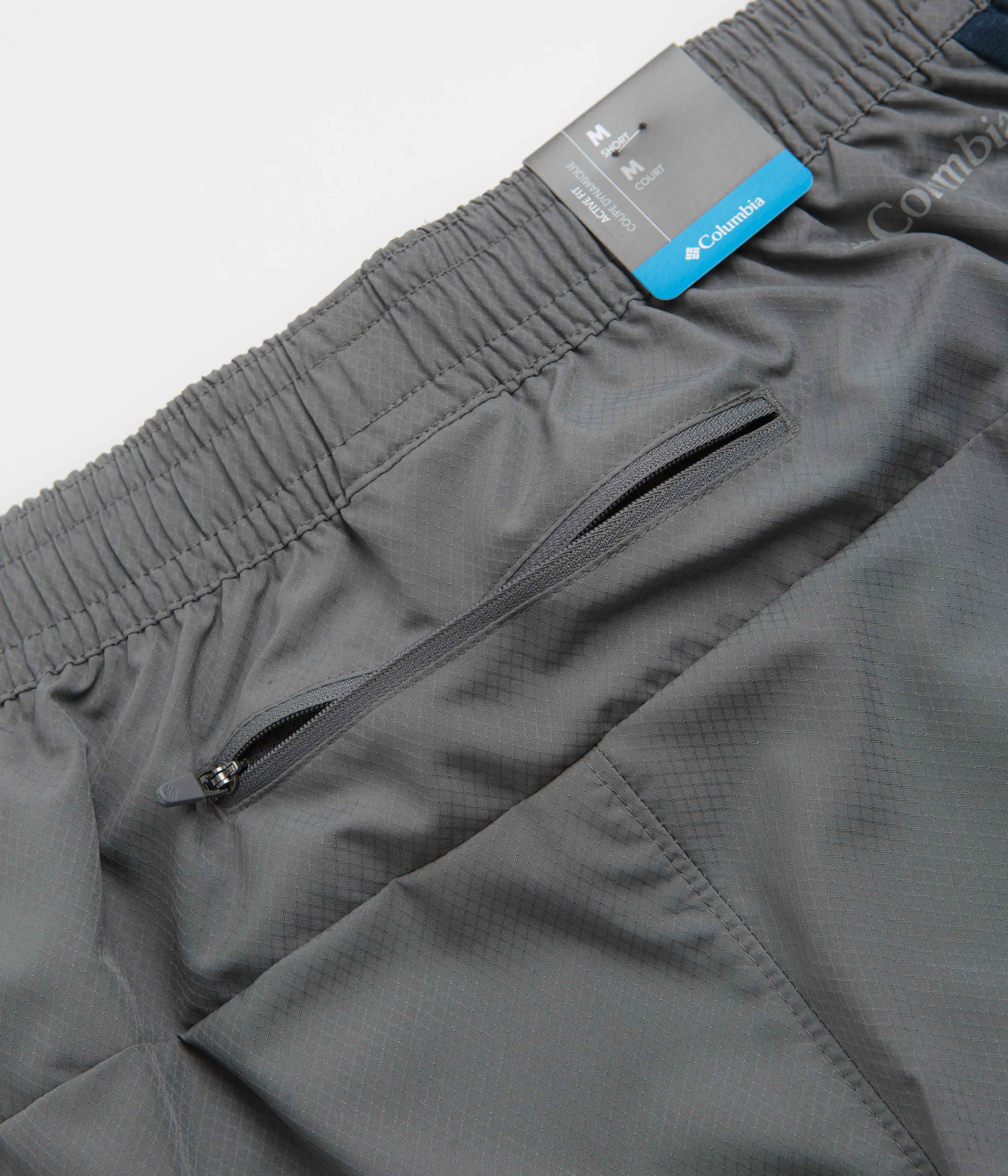 Columbia Three Pitch 5" Shorts - City Grey / Collegiate Navy - Image 8