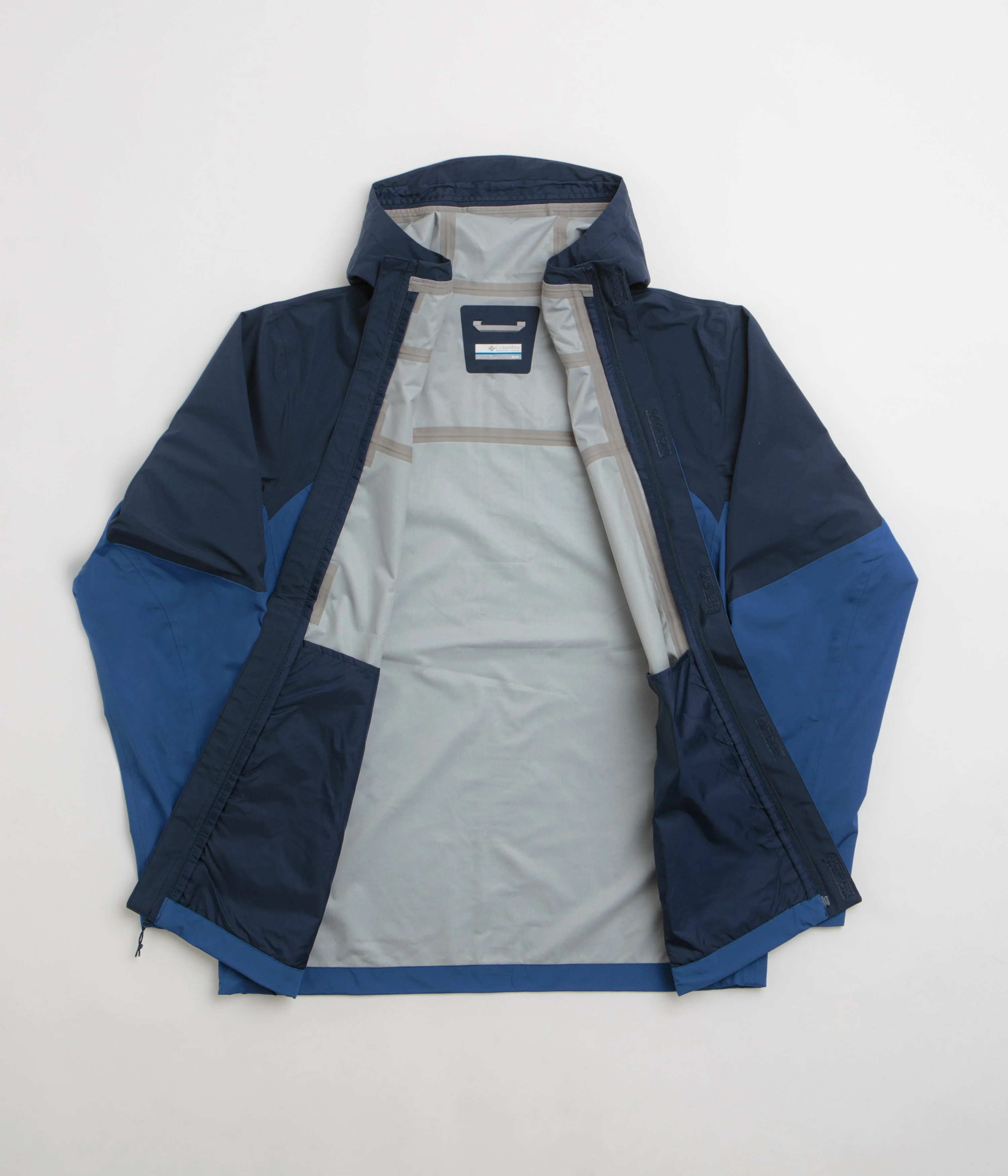 Columbia Wahkeena Falls 3L Shell Jacket - Mountain Blue / Collegiate Navy - Image 2