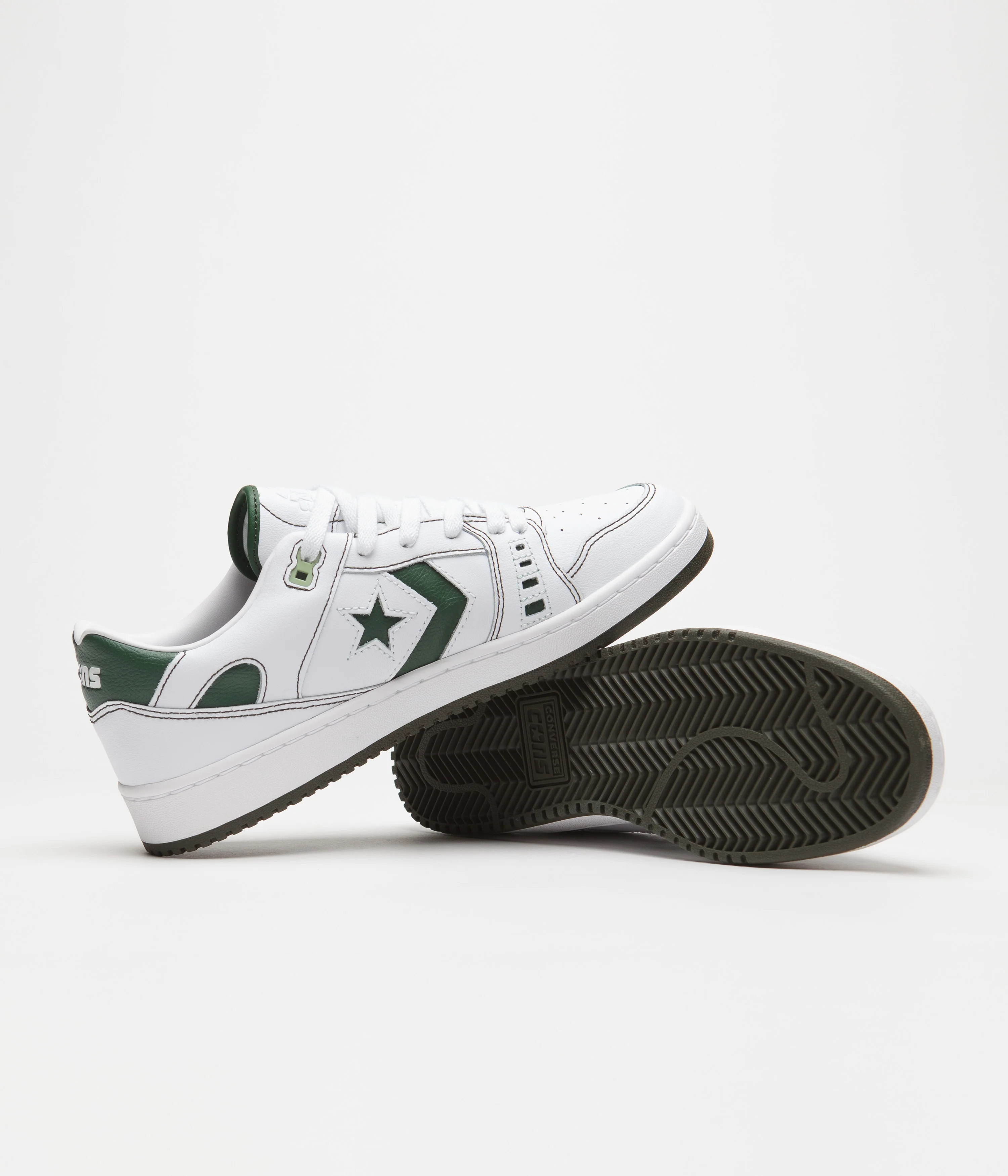 Converse AS-1 Pro Ox Shoes - White / Fir / White - Image 5