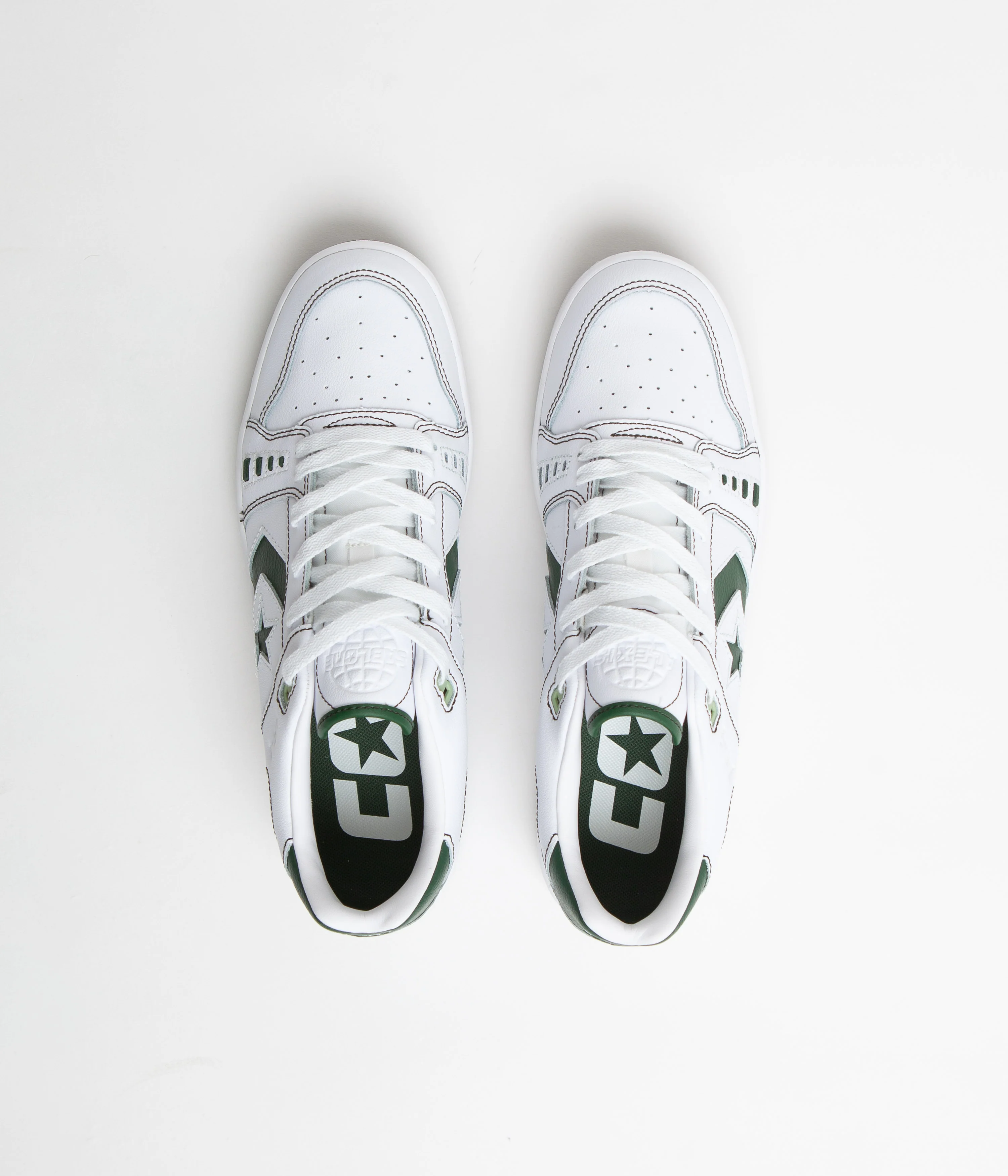 Converse AS-1 Pro Ox Shoes - White / Fir / White - Image 7