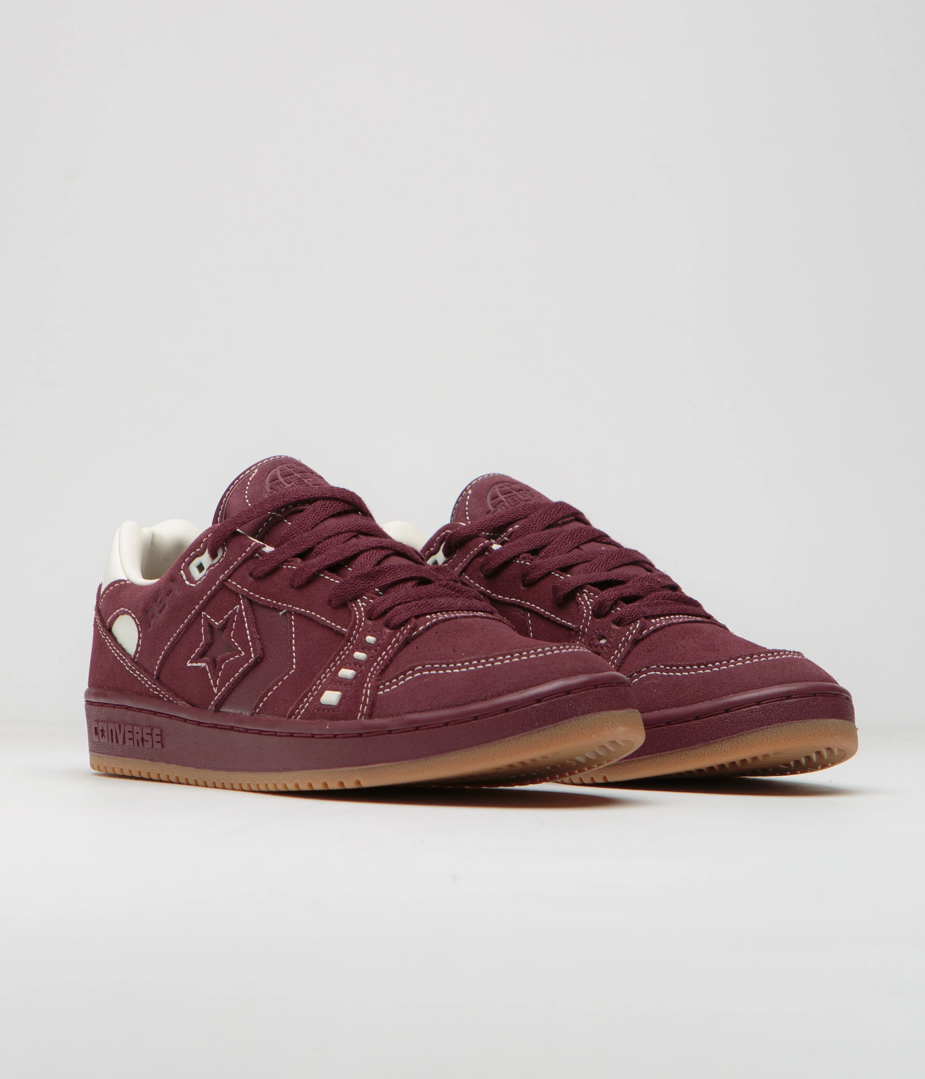 Converse AS-1 Pro Shoes - Dark Burgundy / Egret / Gum - Image 2