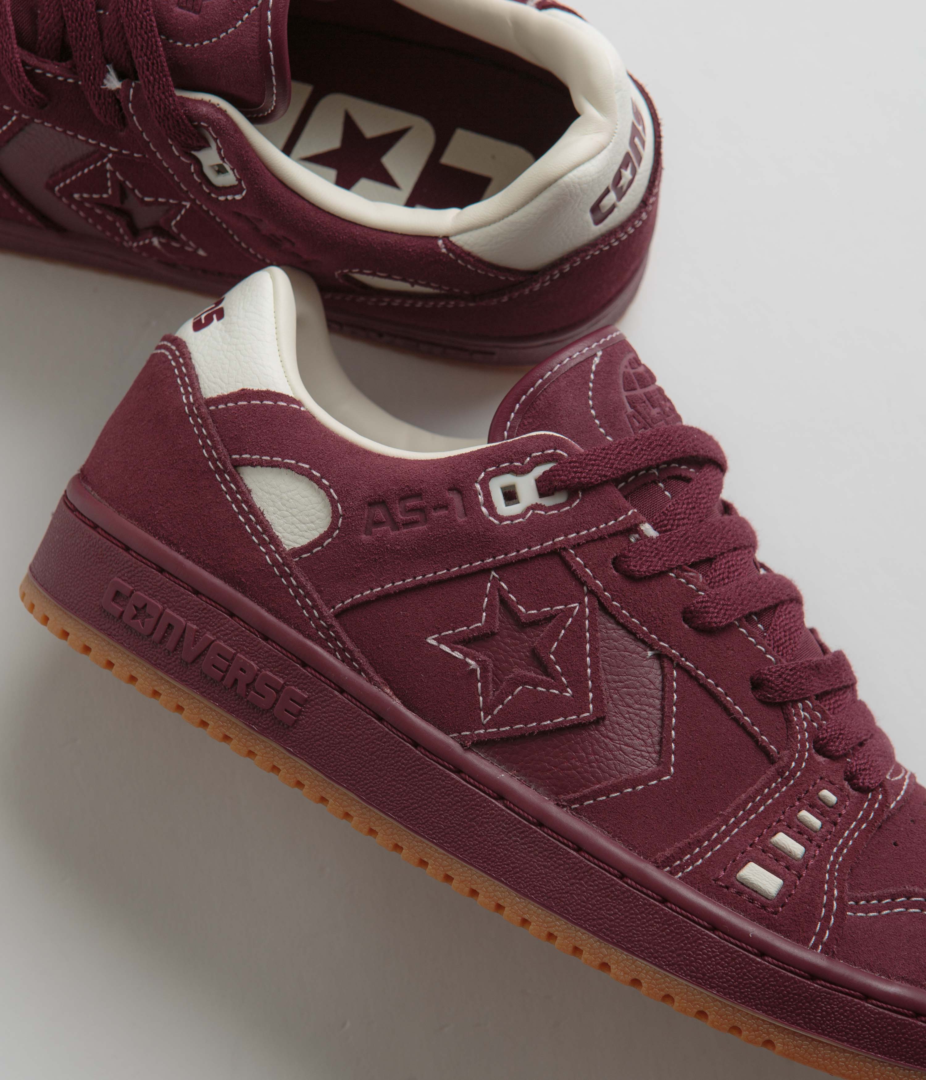 Converse AS-1 Pro Shoes - Dark Burgundy / Egret / Gum - Image 3