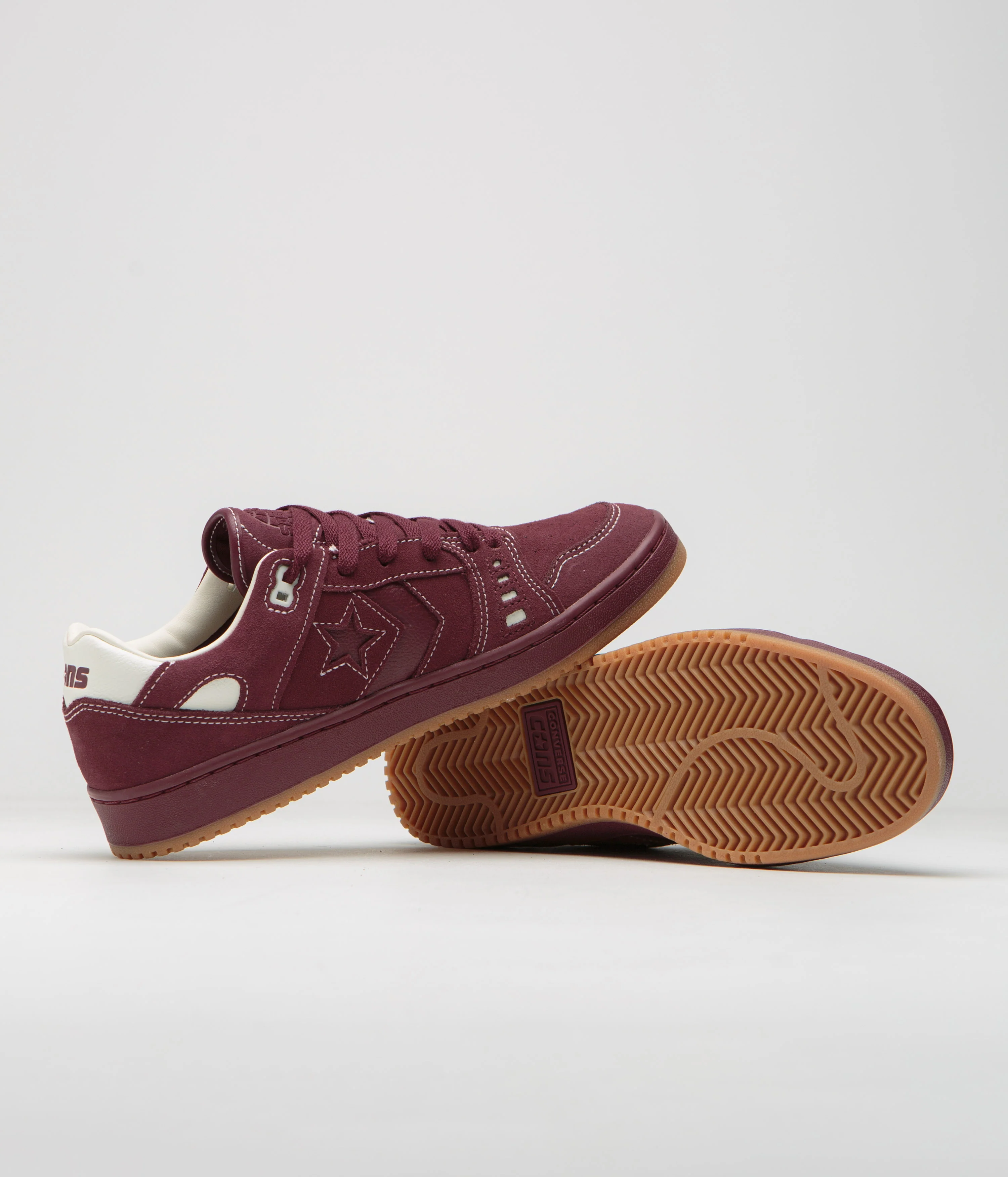Converse AS-1 Pro Shoes - Dark Burgundy / Egret / Gum - Image 5