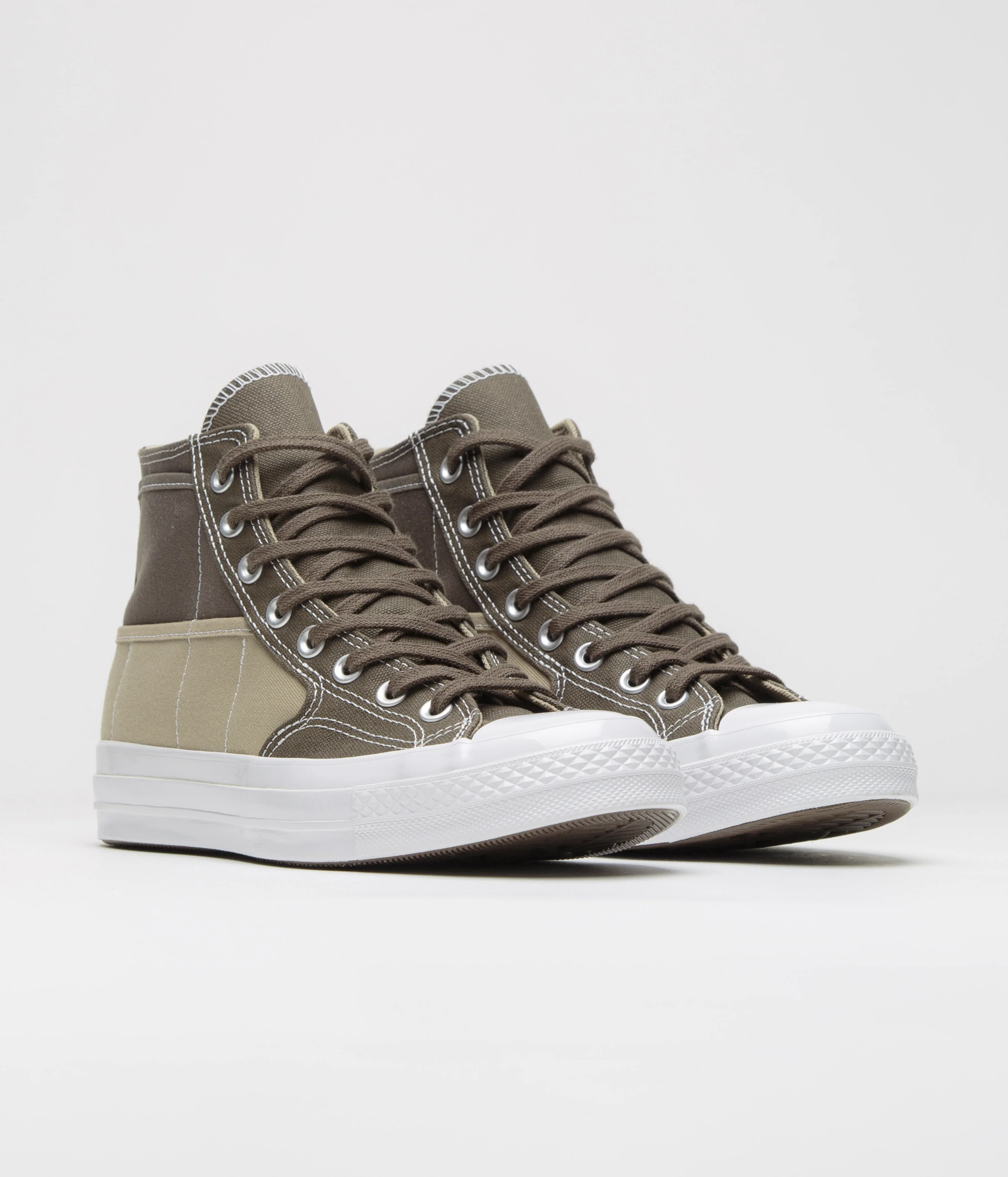 Converse Chuck 70 Hi Durable Neutrals Shoes - Truffle / Vintage Cargo - Image 2