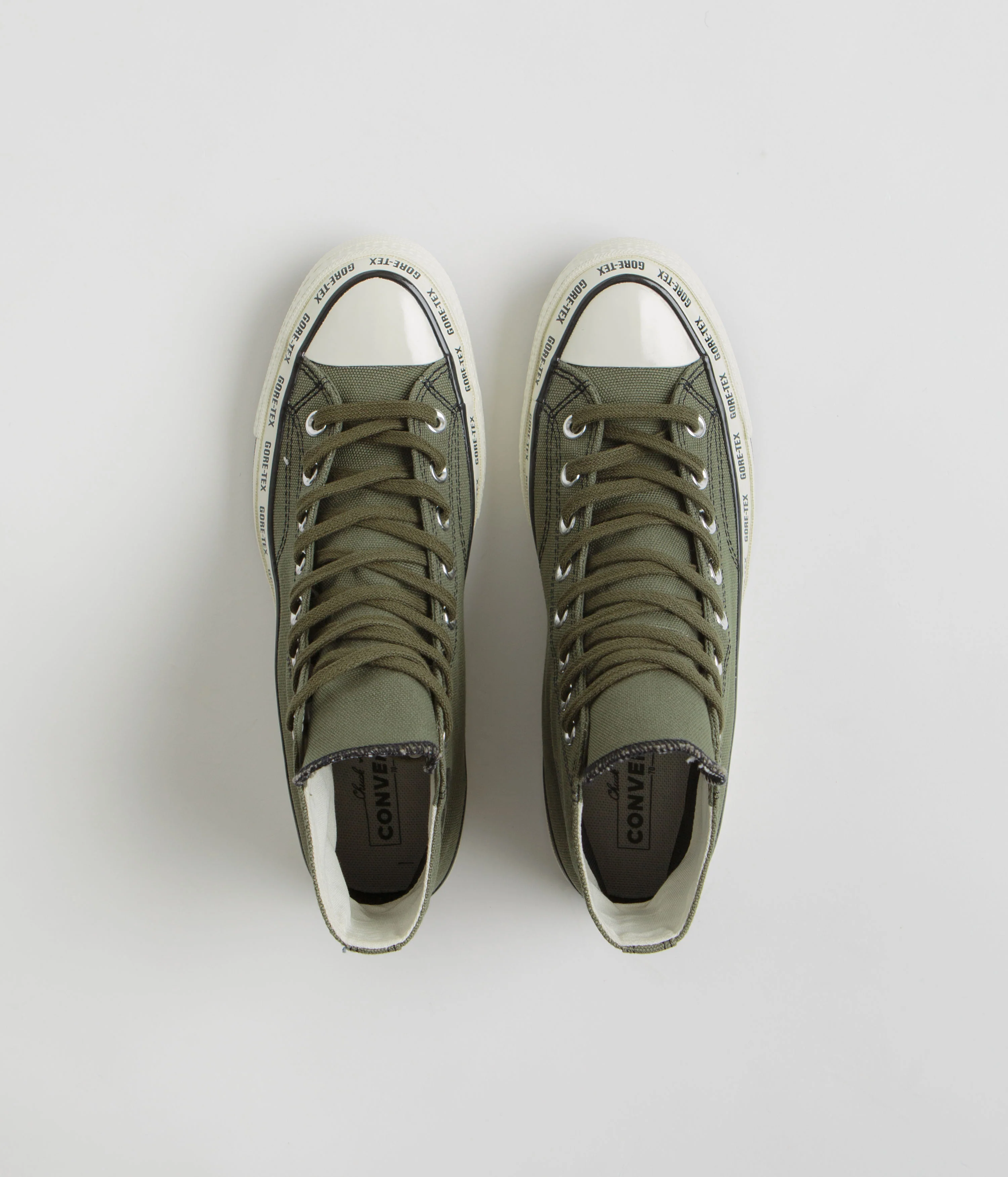 Converse Chuck 70 Hi Gore-Tex Shoes - Utility / Black / Egret - Image 8