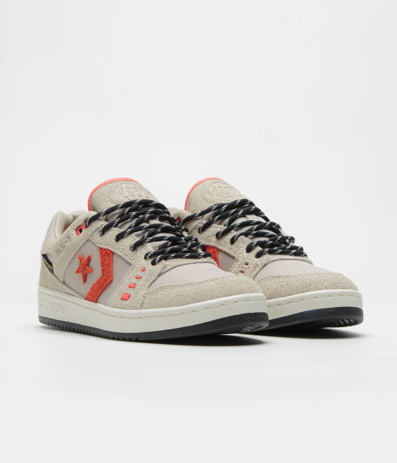 Converse Cons AS-1 Pro Cordura Shoes - Papyrus / Black / Vermillion Red - Image 3