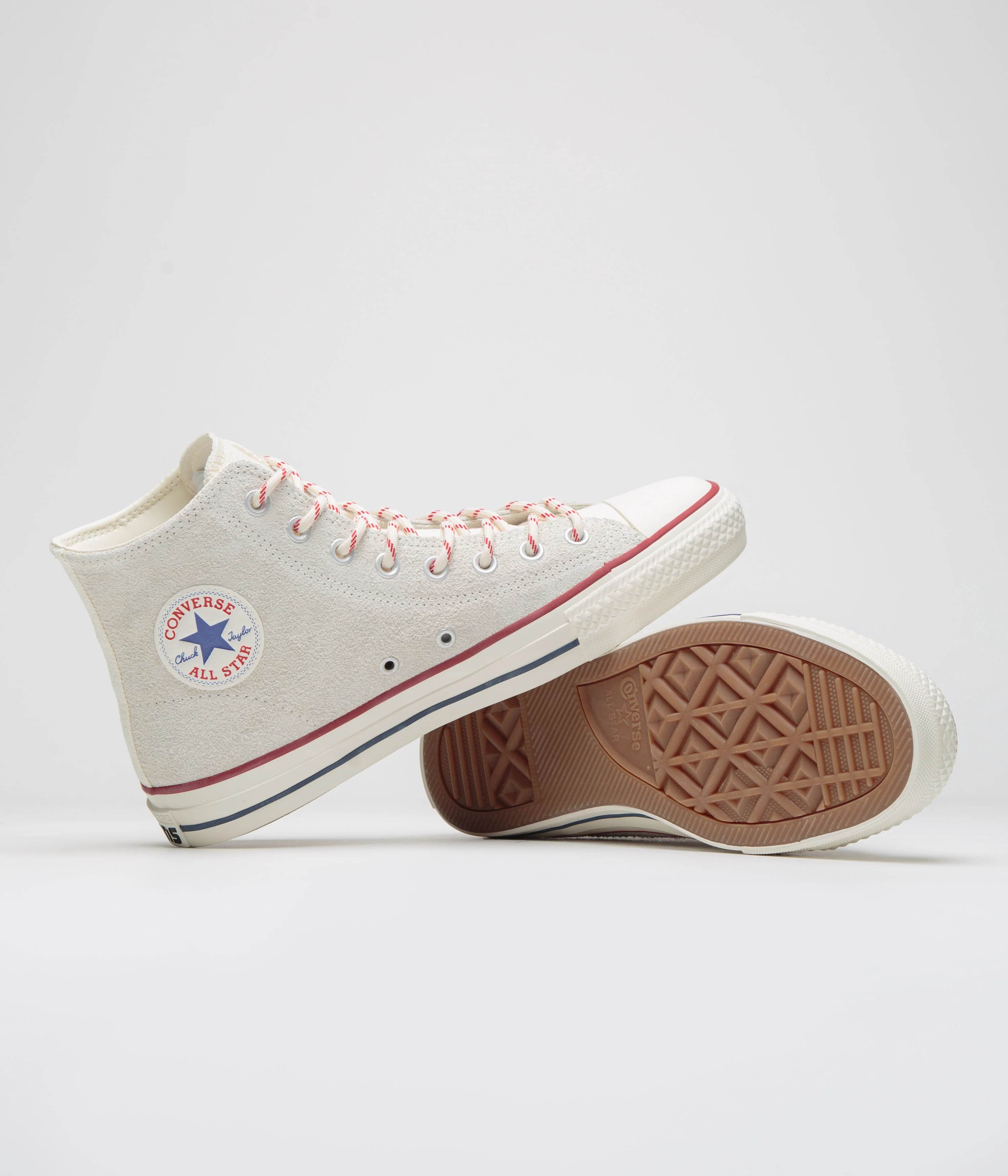 Converse Cons CTAS Pro Hi Outdoor Shoes - Egret / Red / Blue - Image 5