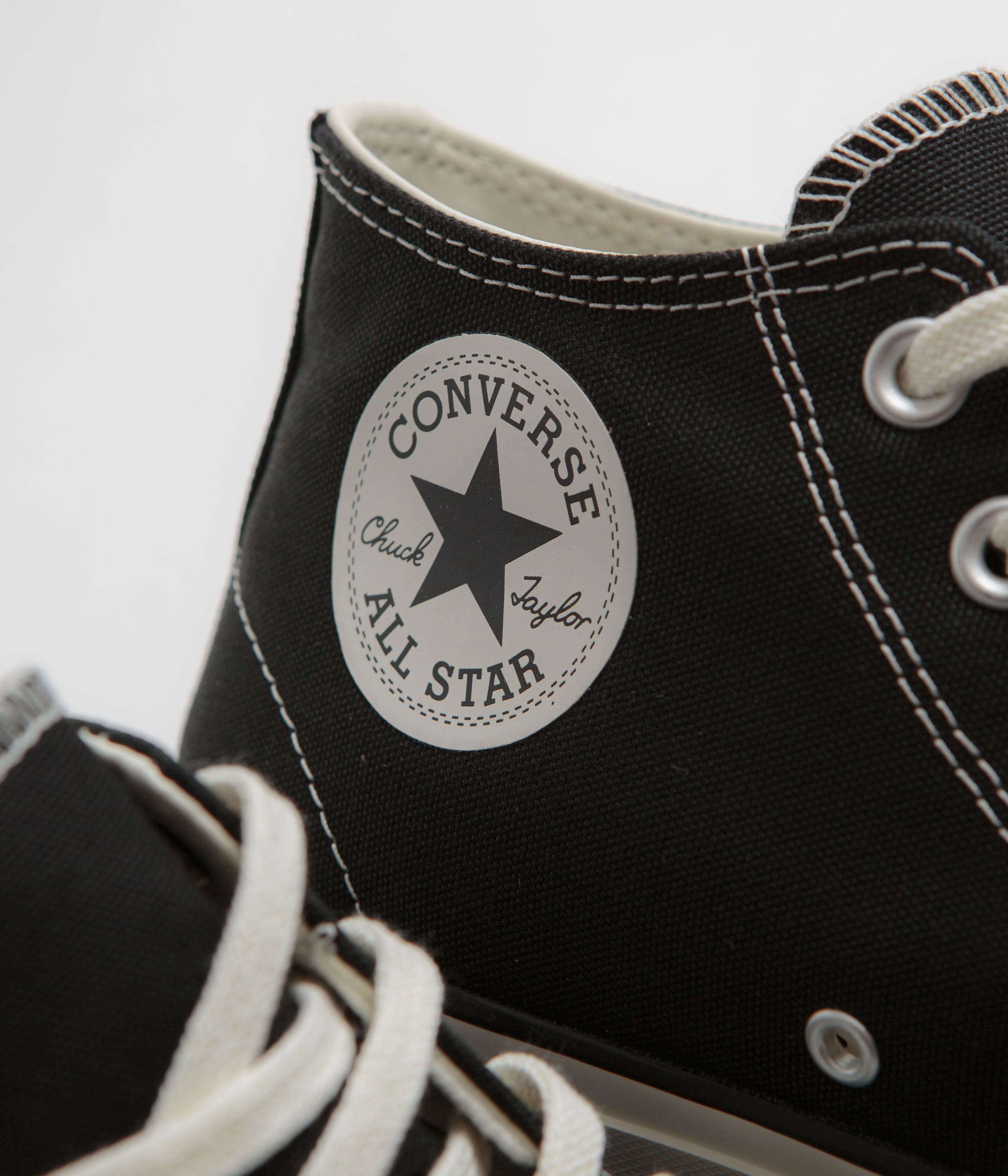 Converse Cons CTAS Pro Mid Cut Off Shoes - Black / Black / Egret - Image 3