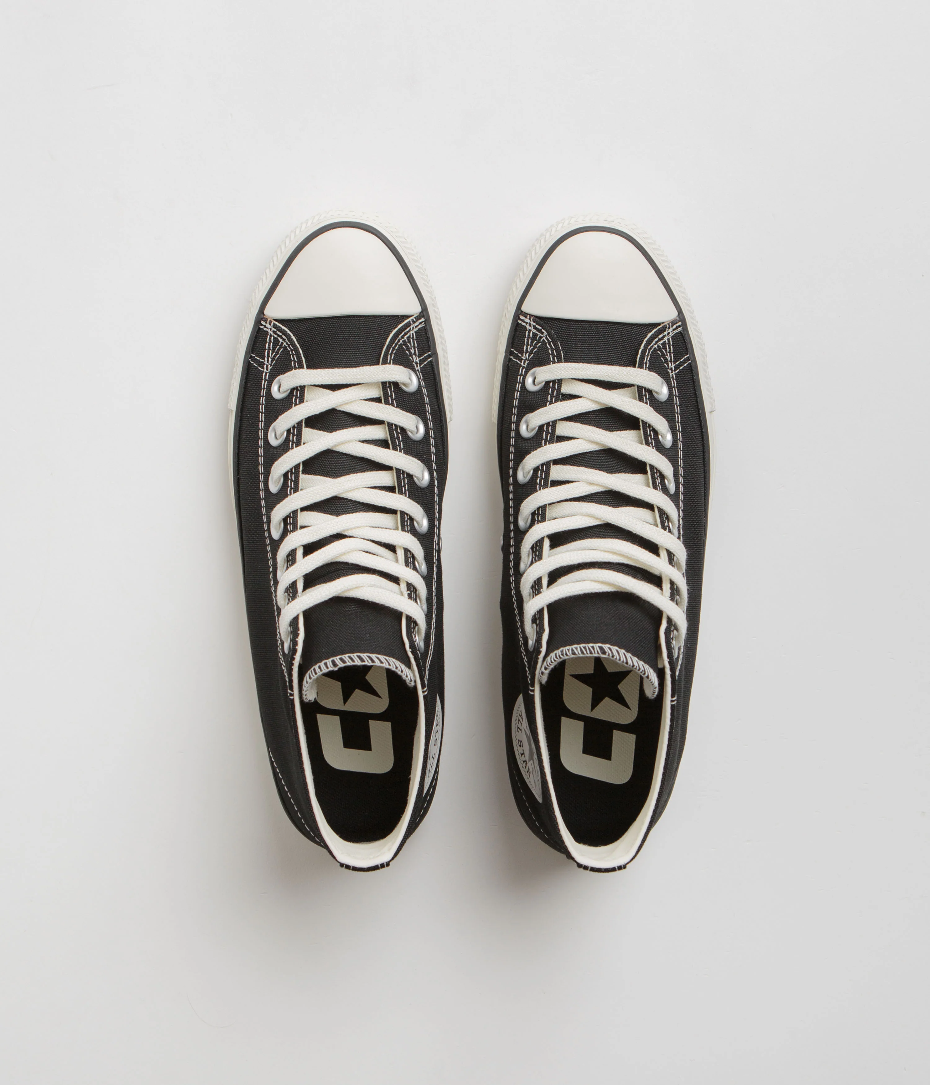 Converse Cons CTAS Pro Mid Cut Off Shoes - Black / Black / Egret - Image 7
