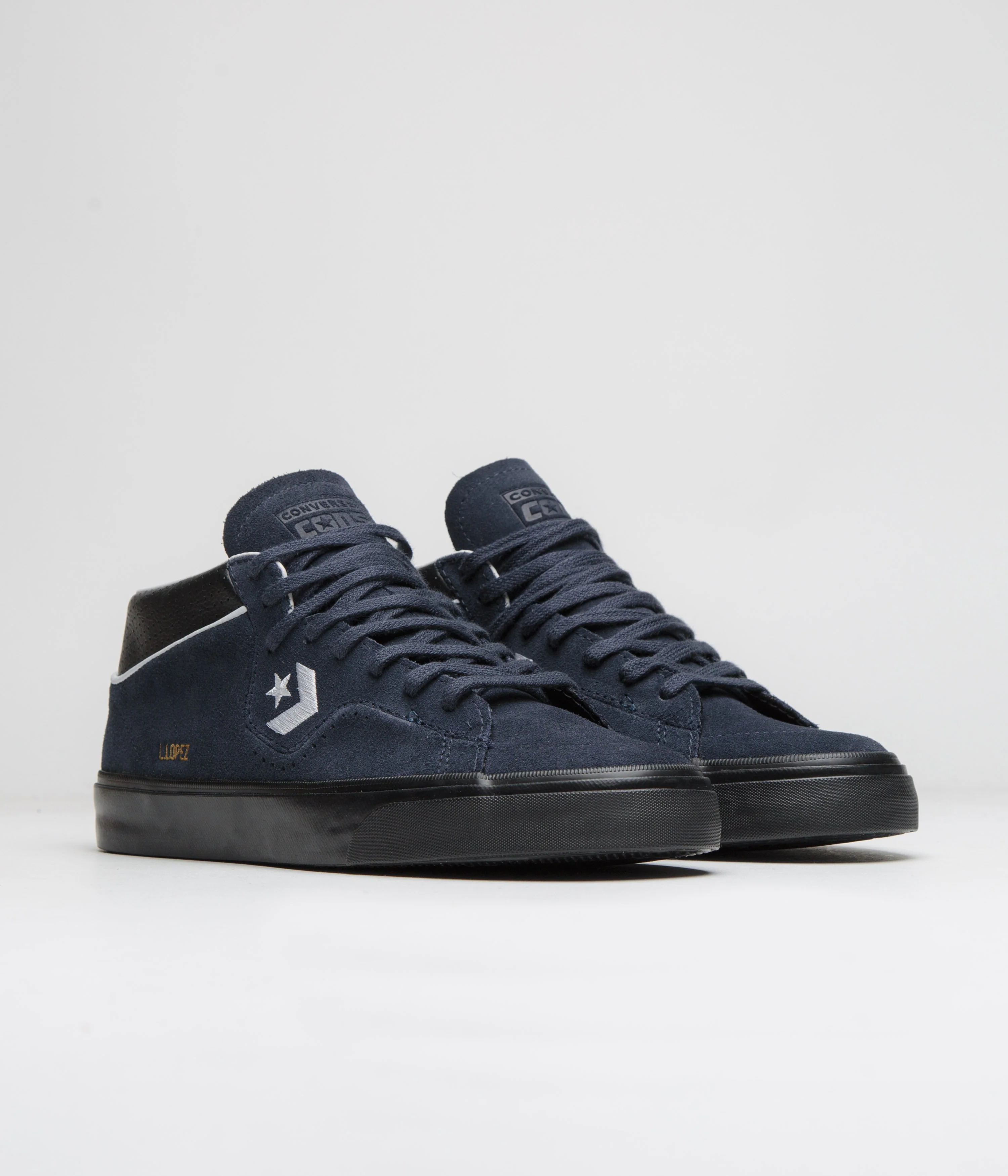 Converse Cons Louie Lopez Pro Mid Shoes - Into The Void / Black / White - Image 2