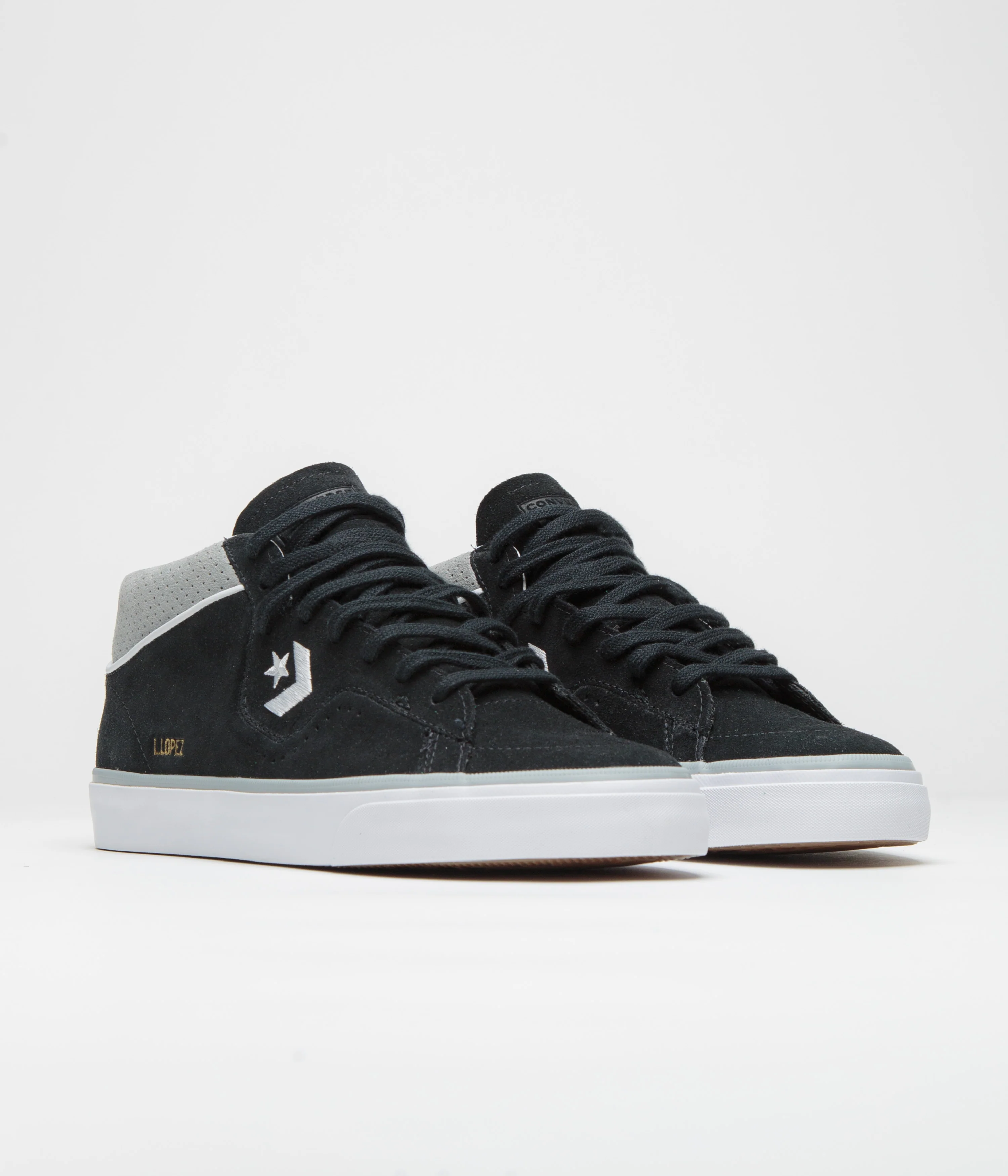 Converse Cons Louie Lopez Pro Ox Shoes - Black / Ash Stone / White - Image 2