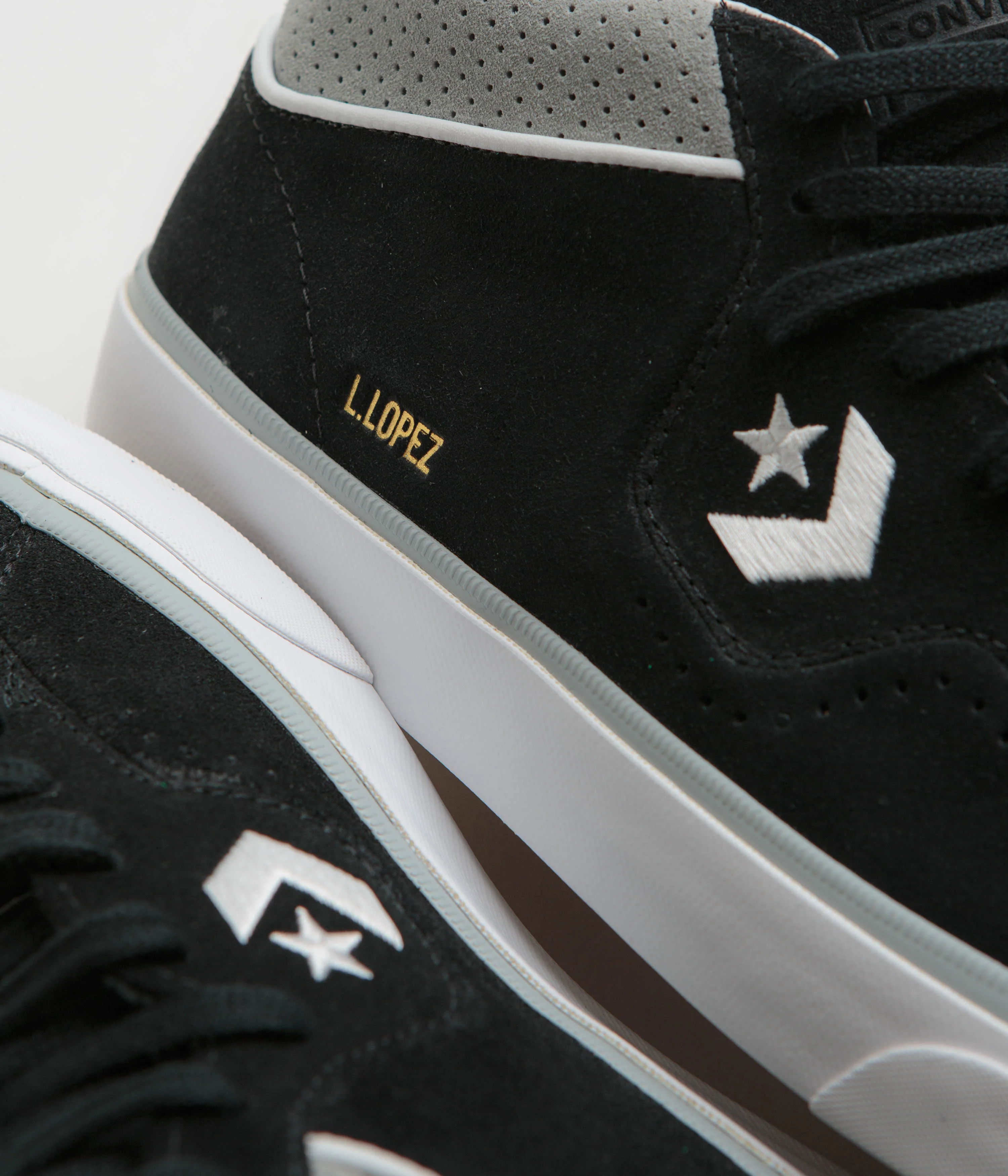Converse Cons Louie Lopez Pro Ox Shoes - Black / Ash Stone / White - Image 3