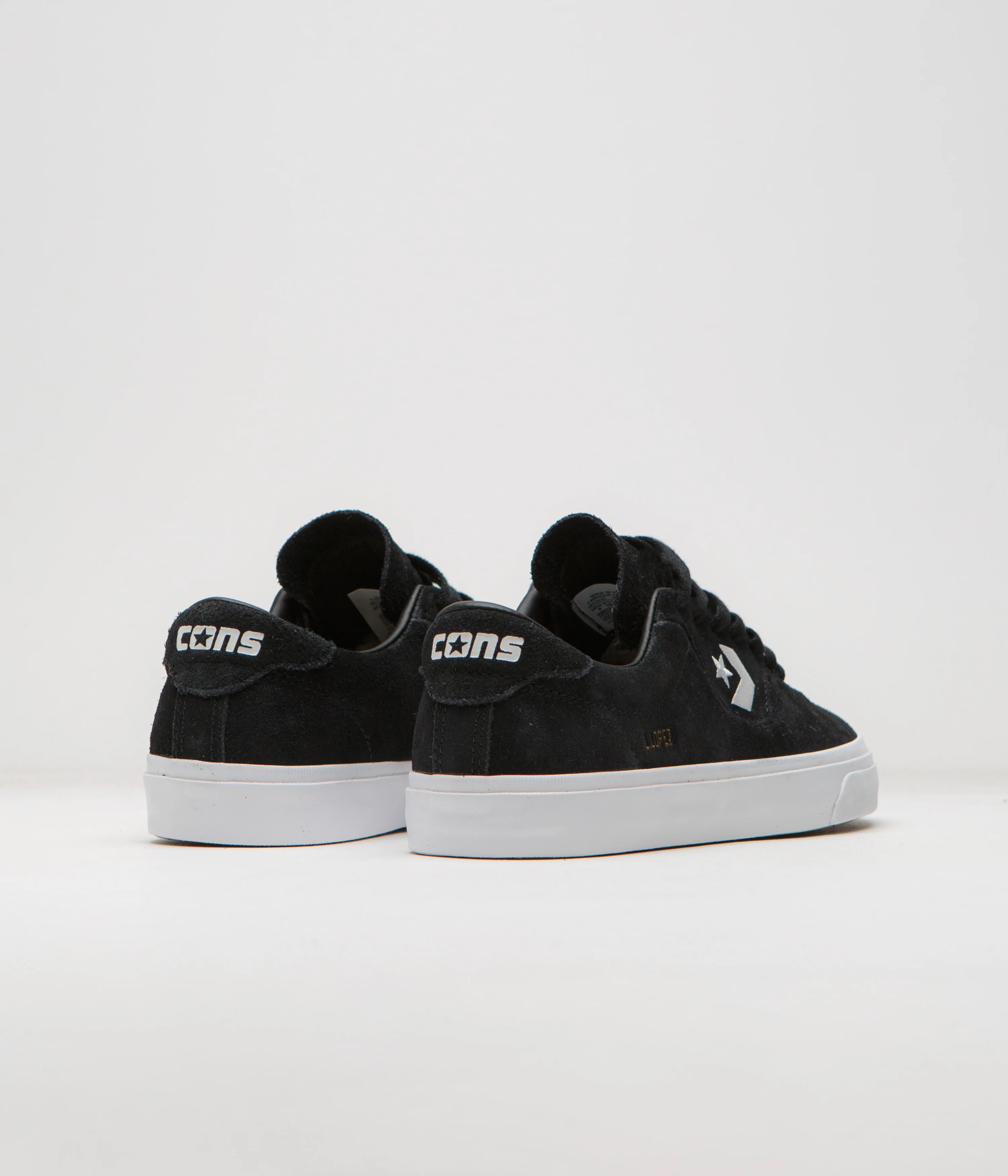 Converse Cons Louie Lopez Pro Ox Shoes - Black / Black / White - Image 4