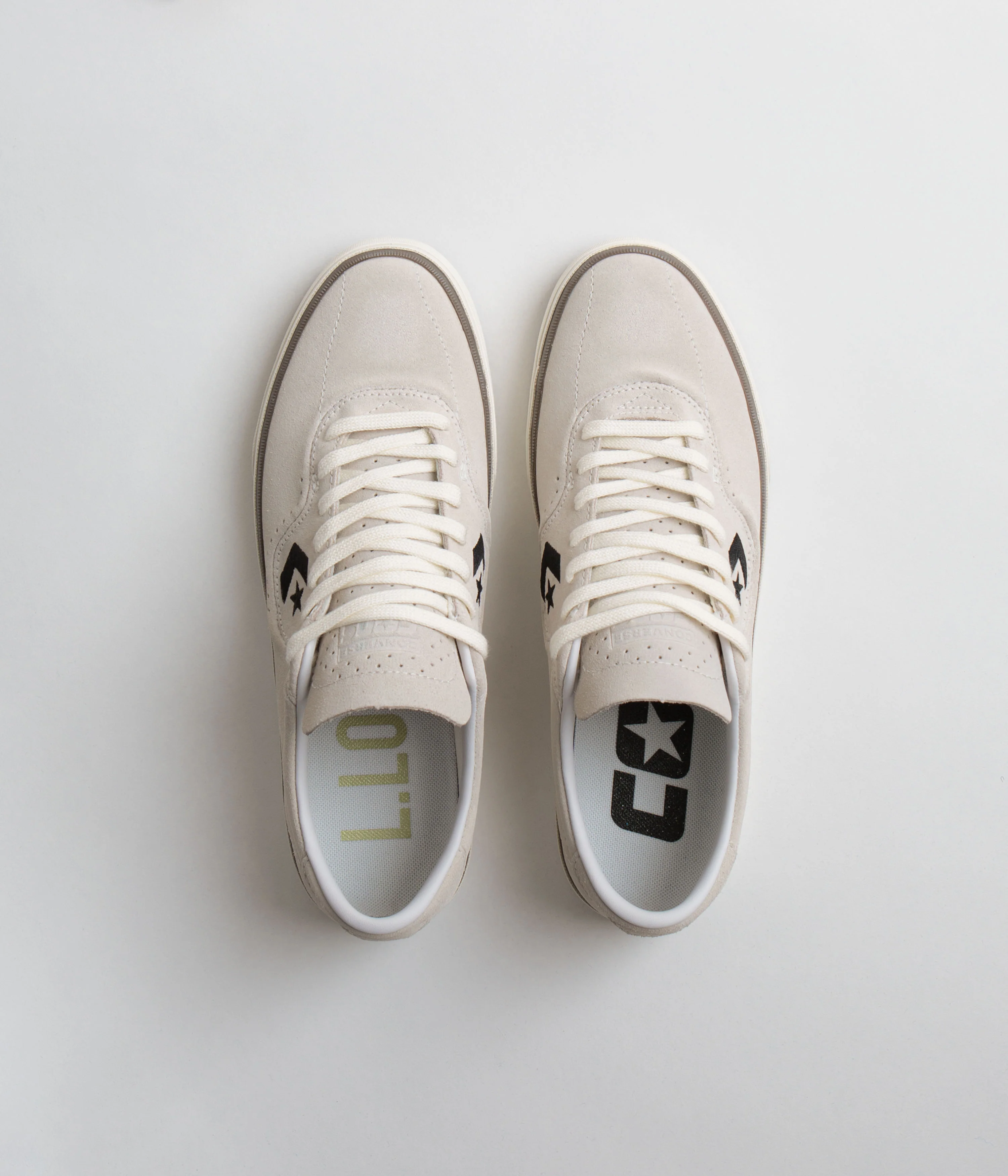 Converse Cons Louie Lopez Pro Ox Shoes - Egret / Black / Egret - Image 7