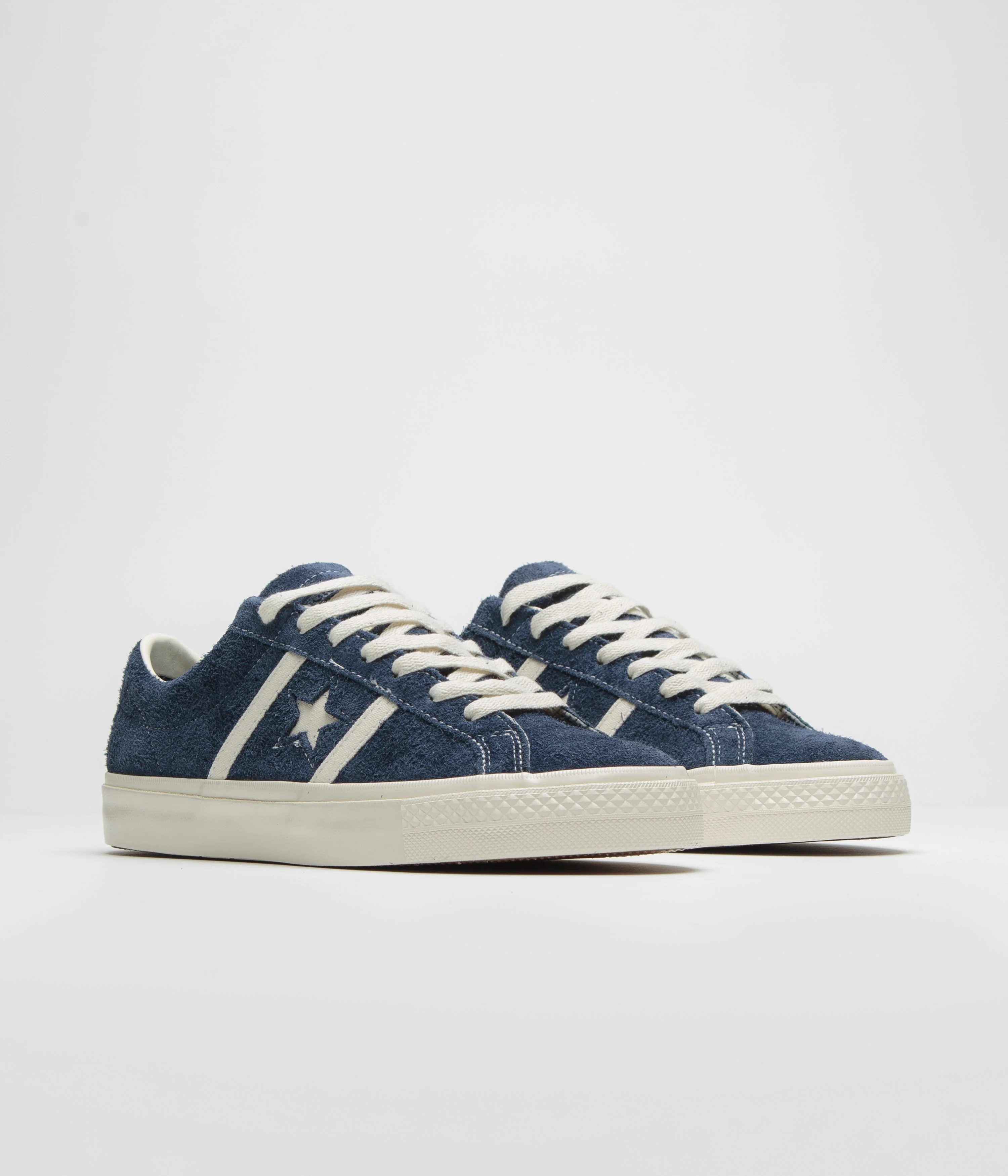Converse Cons One Star Academy Pro Suede Shoes - Navy / Egret / Egret - Image 2