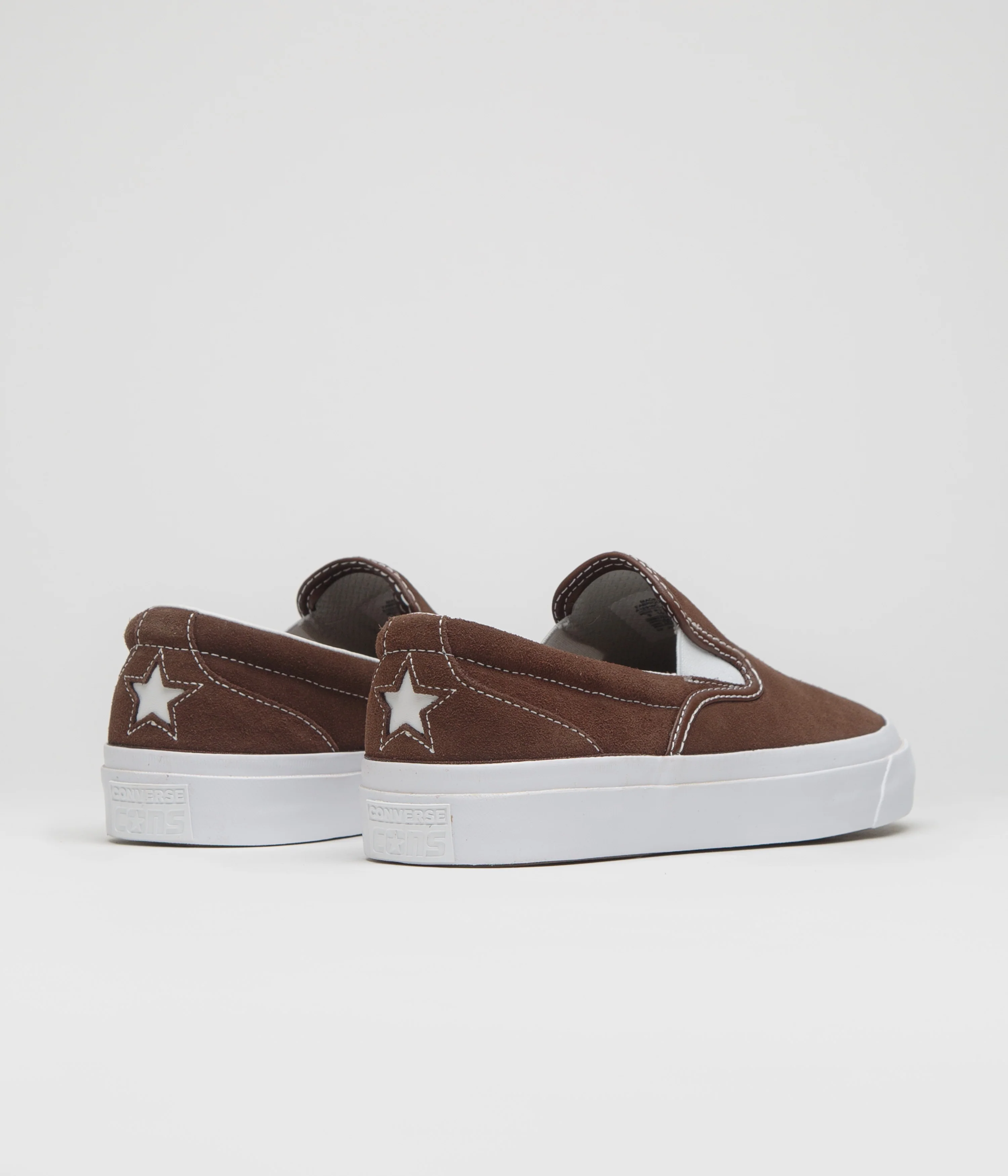 Converse Cons One Star CC Slip Pro Shoes - Totally Fudged / White / Gum - Image 4