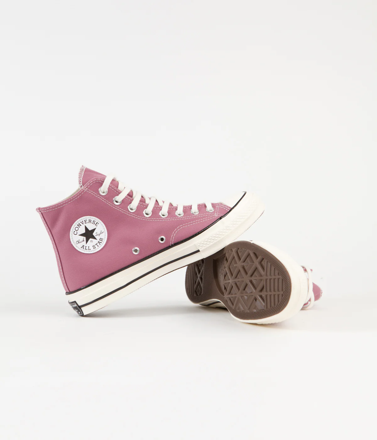 Converse CTAS 70's Hi Recycled Shoes - Pink Aura / Egret / Black - Image 5
