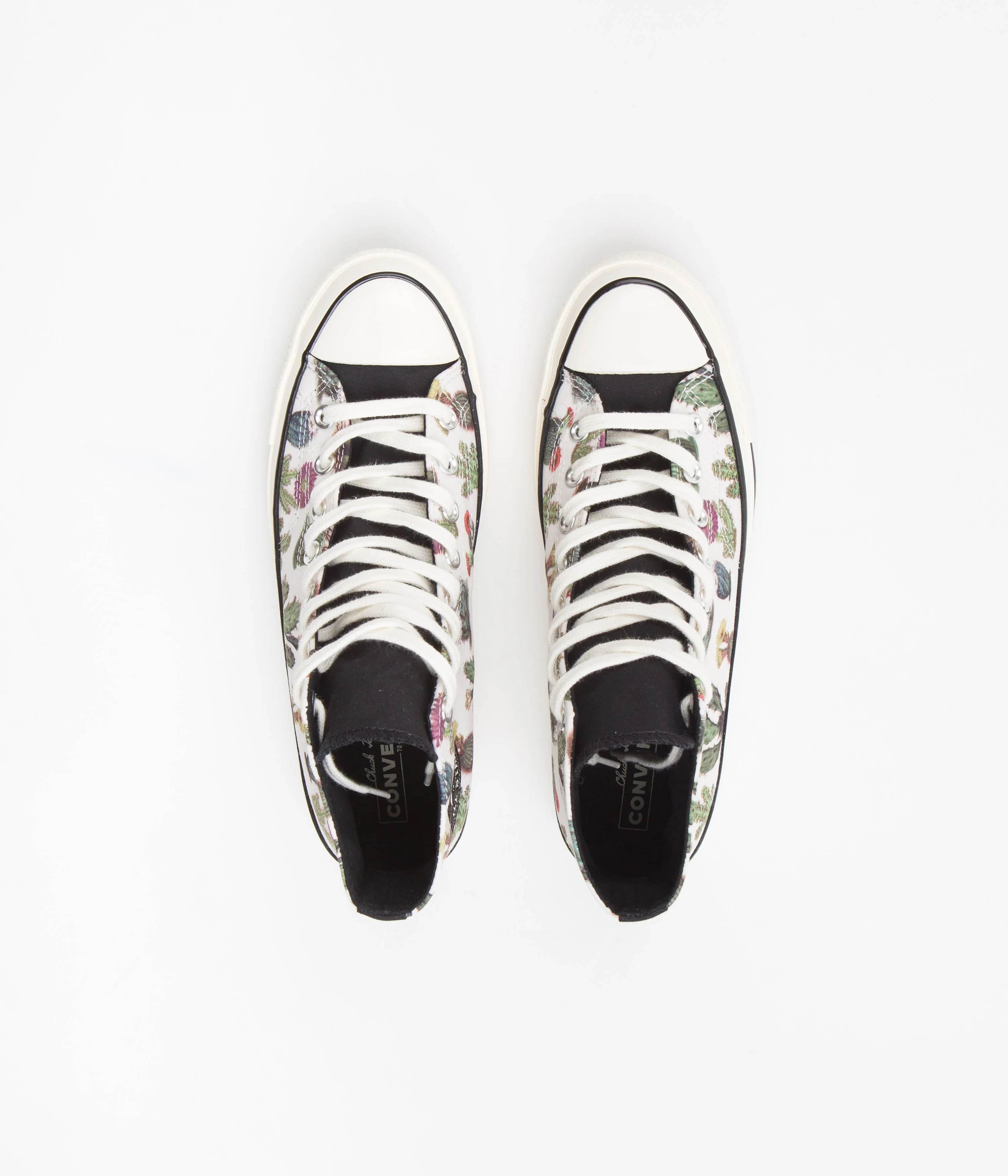 Converse CTAS 70's Hi Succulent Print Shoes - Egret / Black / Egret - Image 7