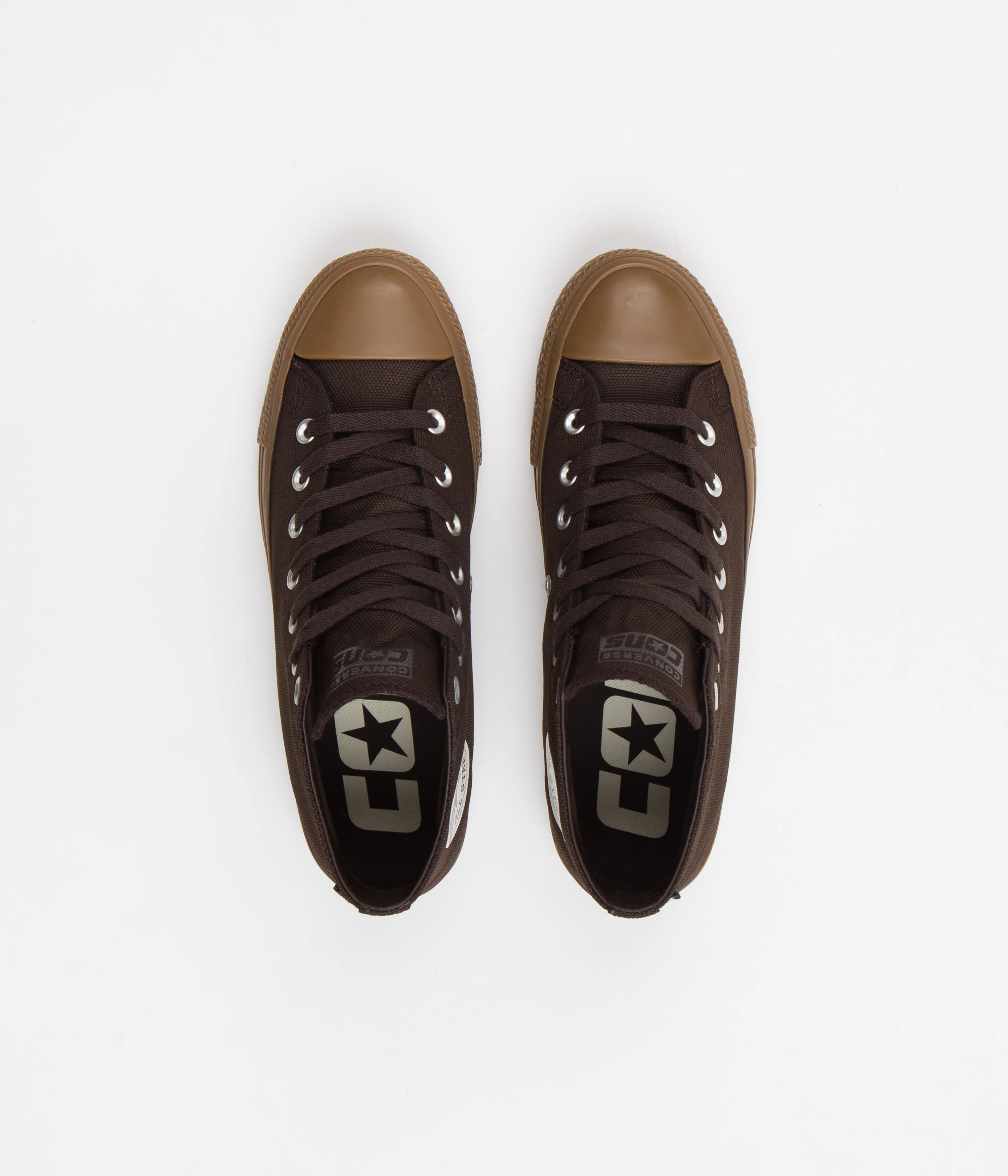 Converse CTAS Pro Cordura Canvas Mid Shoes - Velvet Brown / Egret / Dark Gum - Image 7