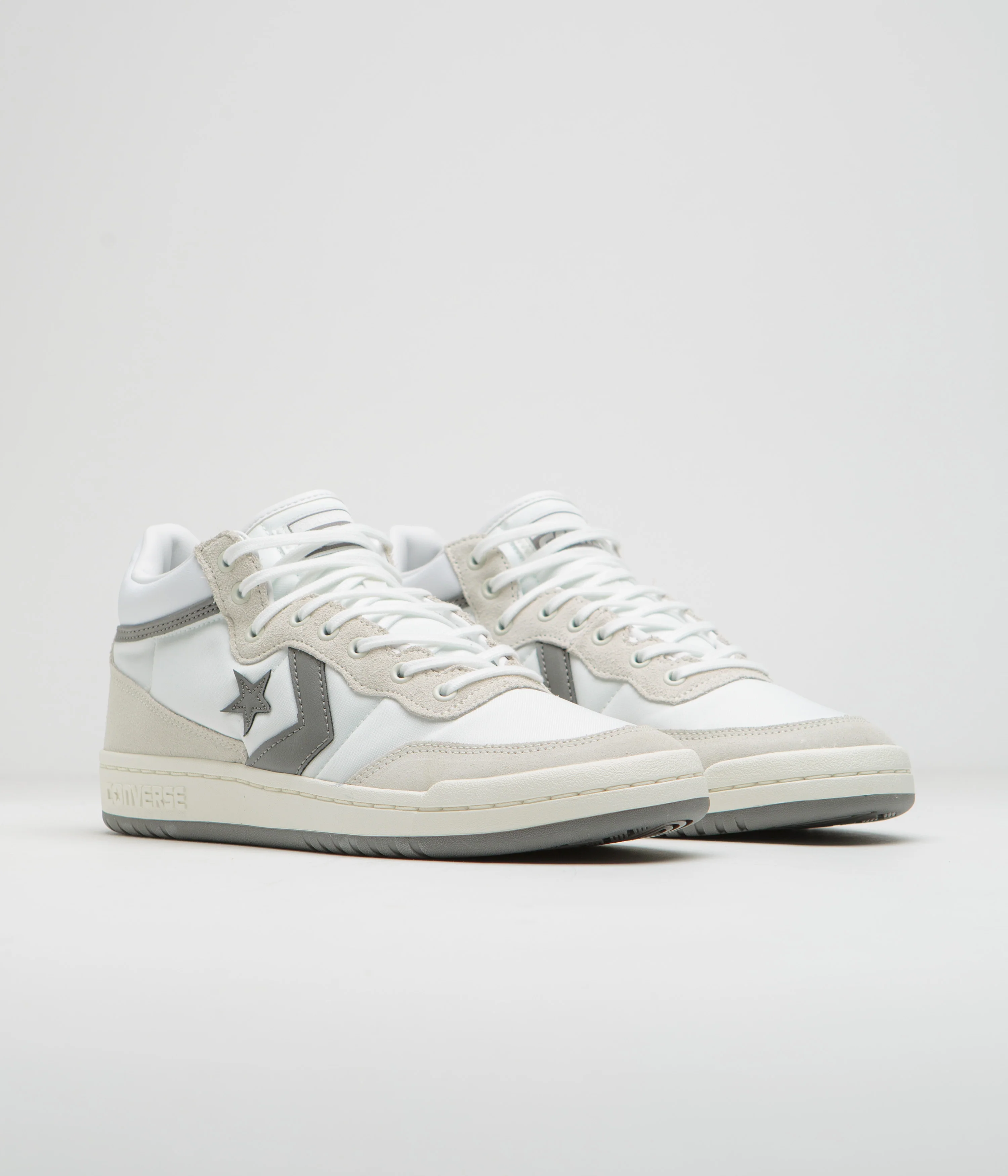 Converse Fastbreak Mid Shoes - White / Vaporous Grey / White - Image 2