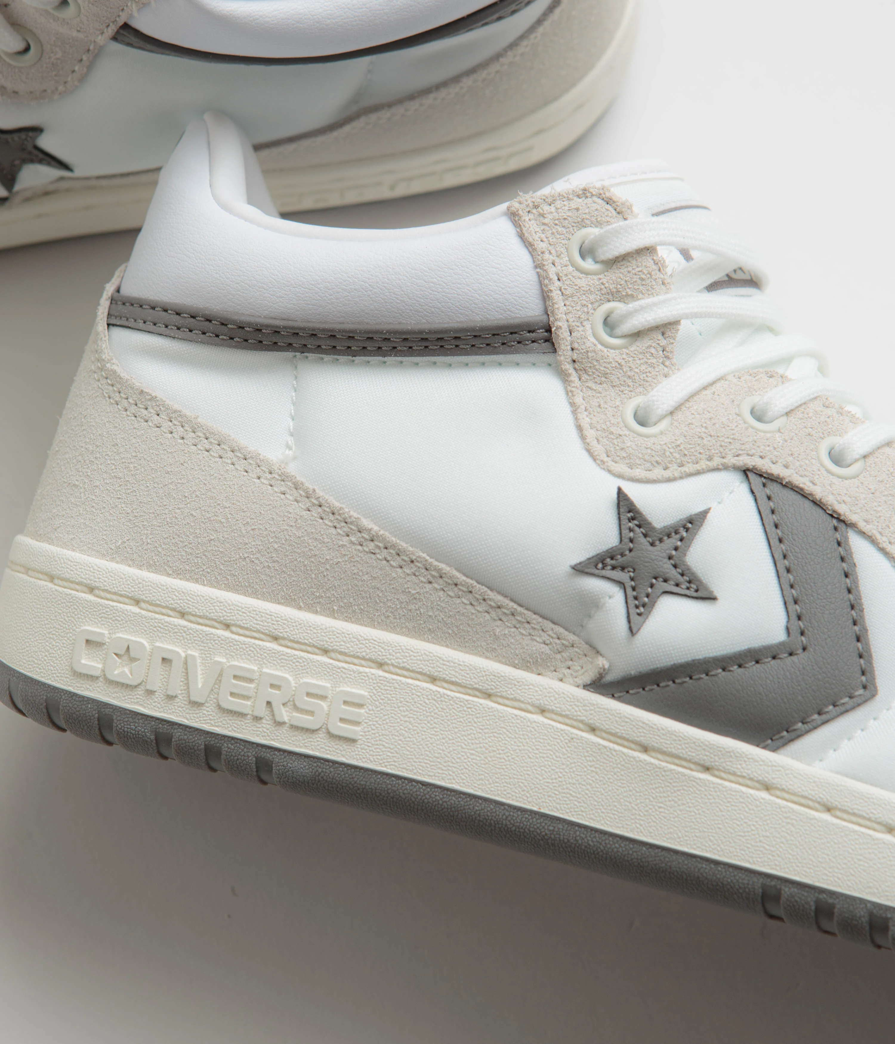 Converse Fastbreak Mid Shoes - White / Vaporous Grey / White - Image 3