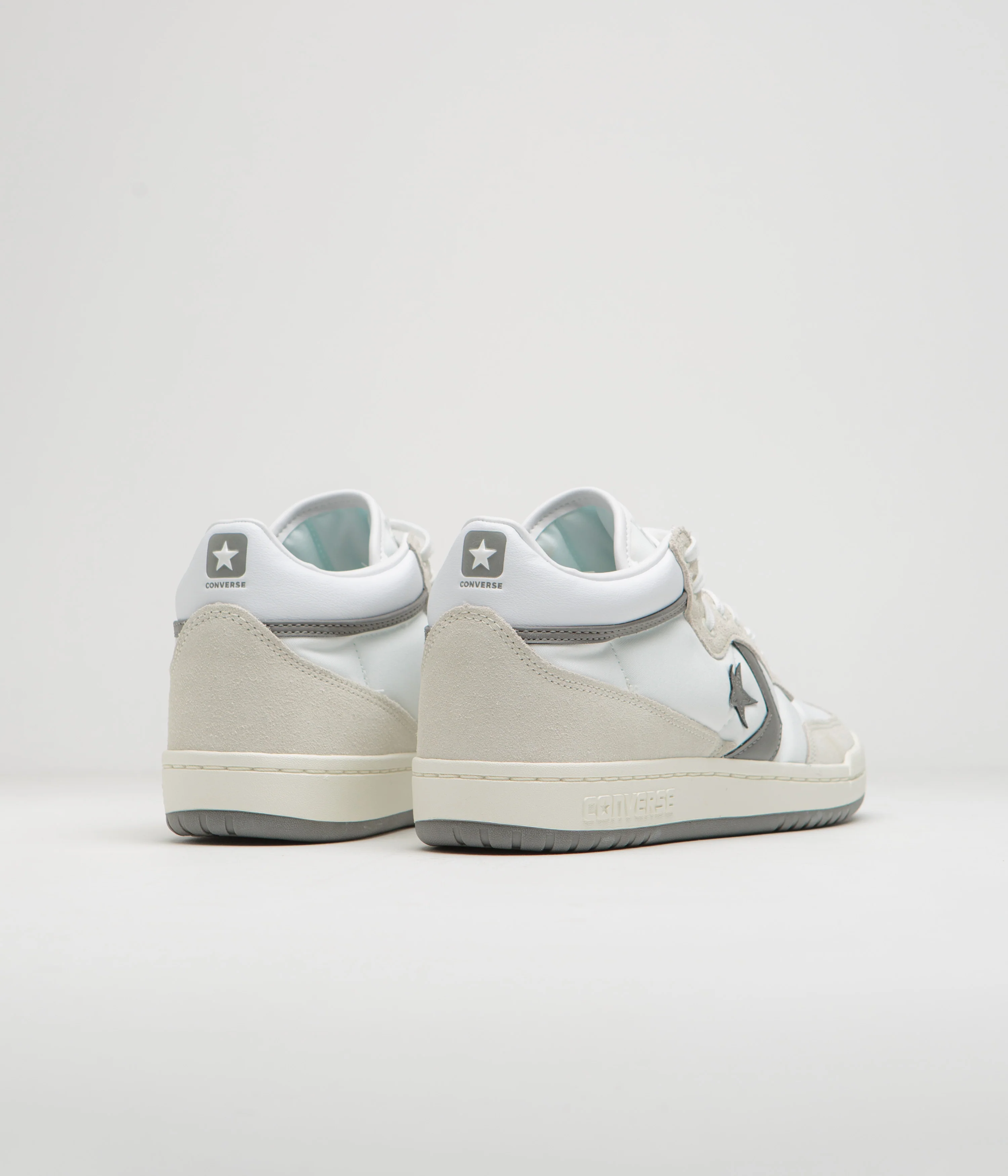 Converse Fastbreak Mid Shoes - White / Vaporous Grey / White - Image 4