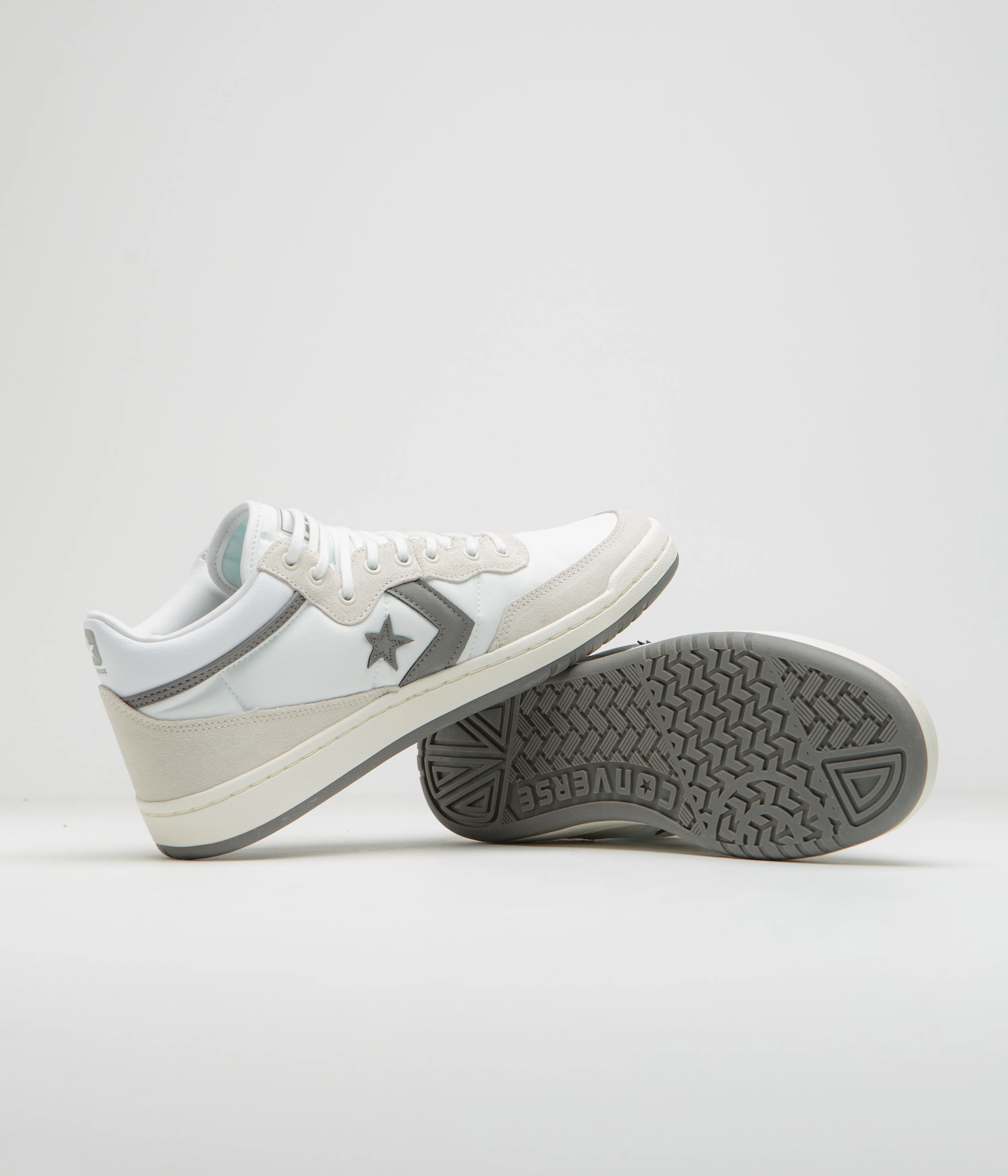 Converse Fastbreak Mid Shoes - White / Vaporous Grey / White - Image 5