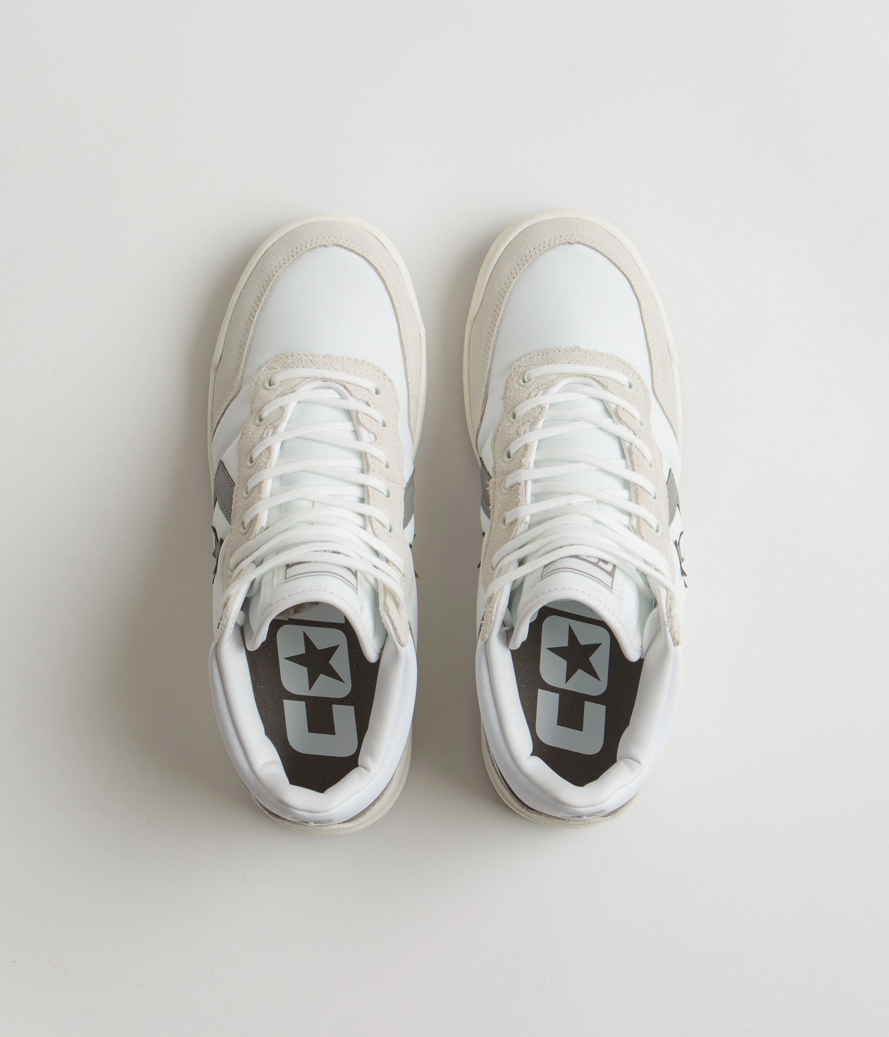 Converse Fastbreak Mid Shoes - White / Vaporous Grey / White - Image 7